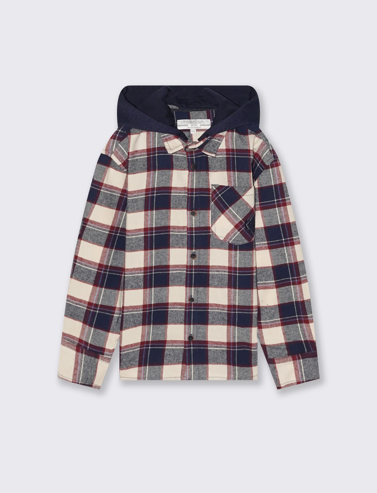 Camicia in flanella con cappuccio - Fantasia - Image 2