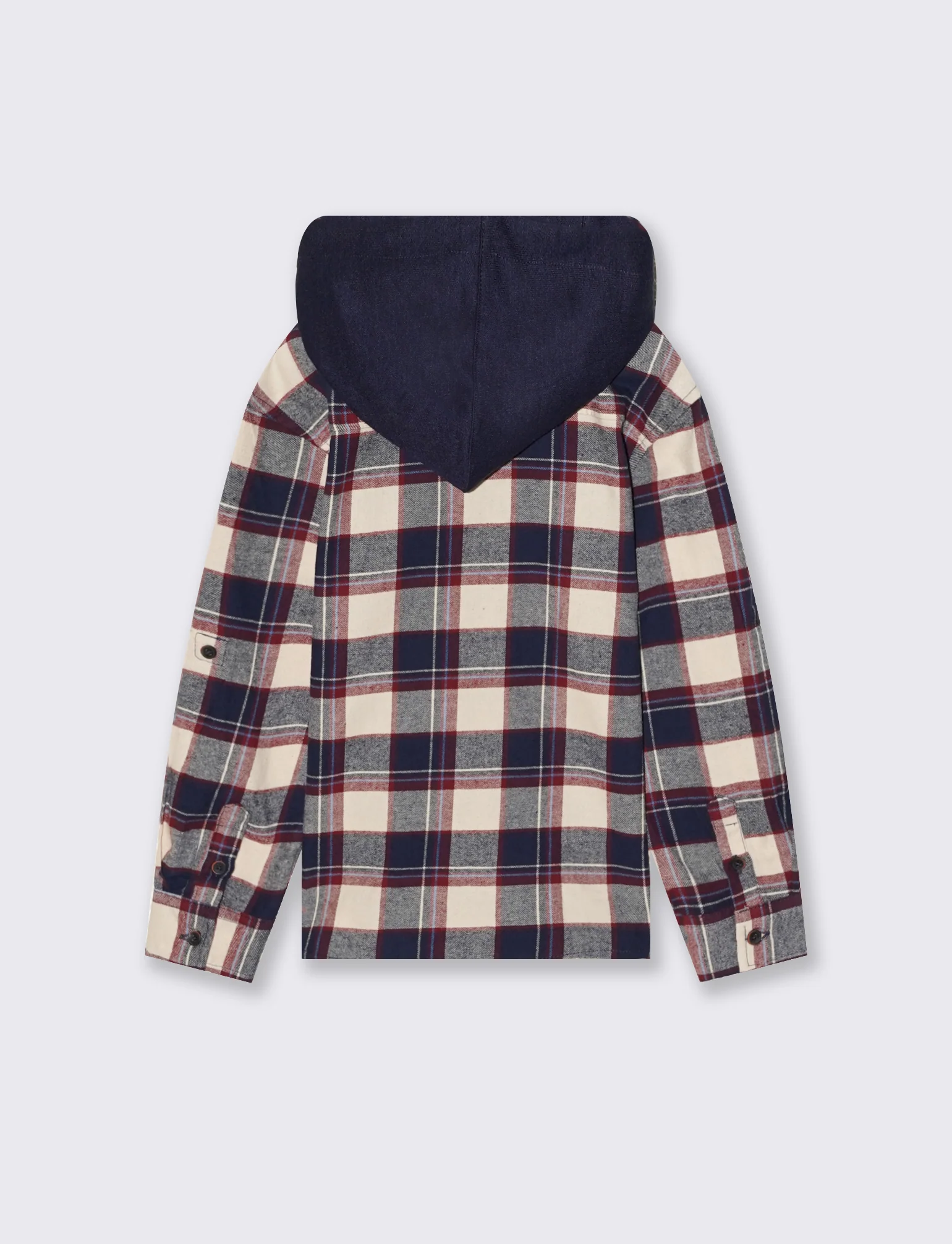 Camicia in flanella con cappuccio - Fantasia - Image 4