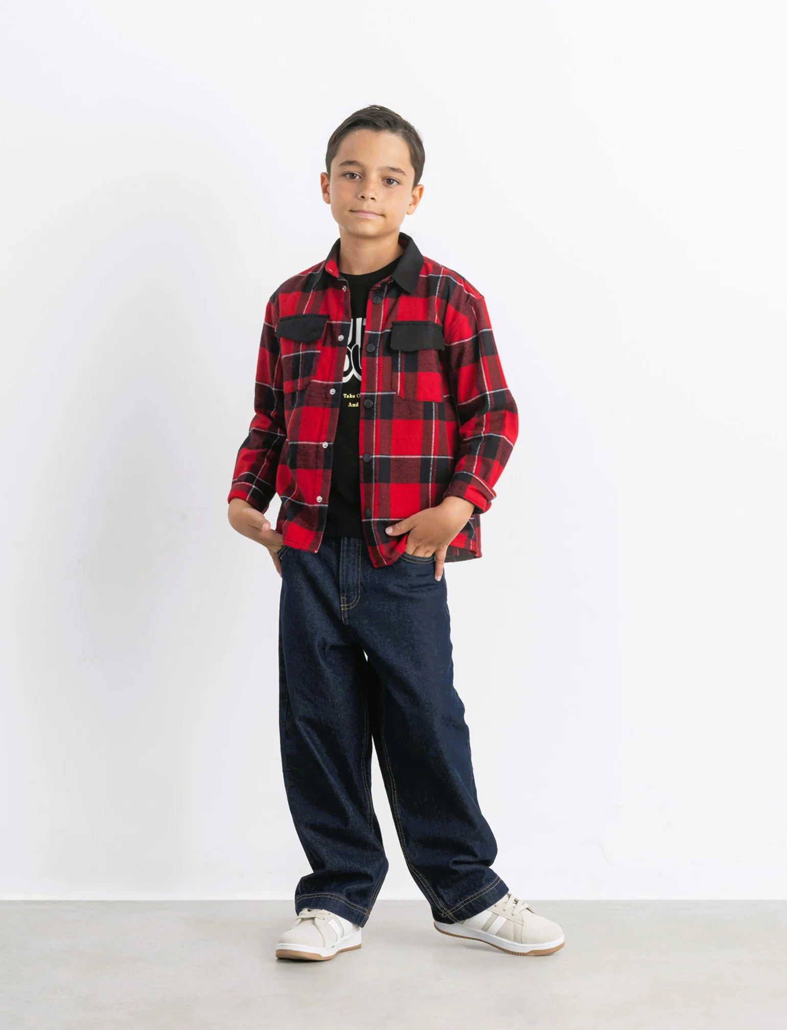 Camicia in flanella - Rosso - Image 3