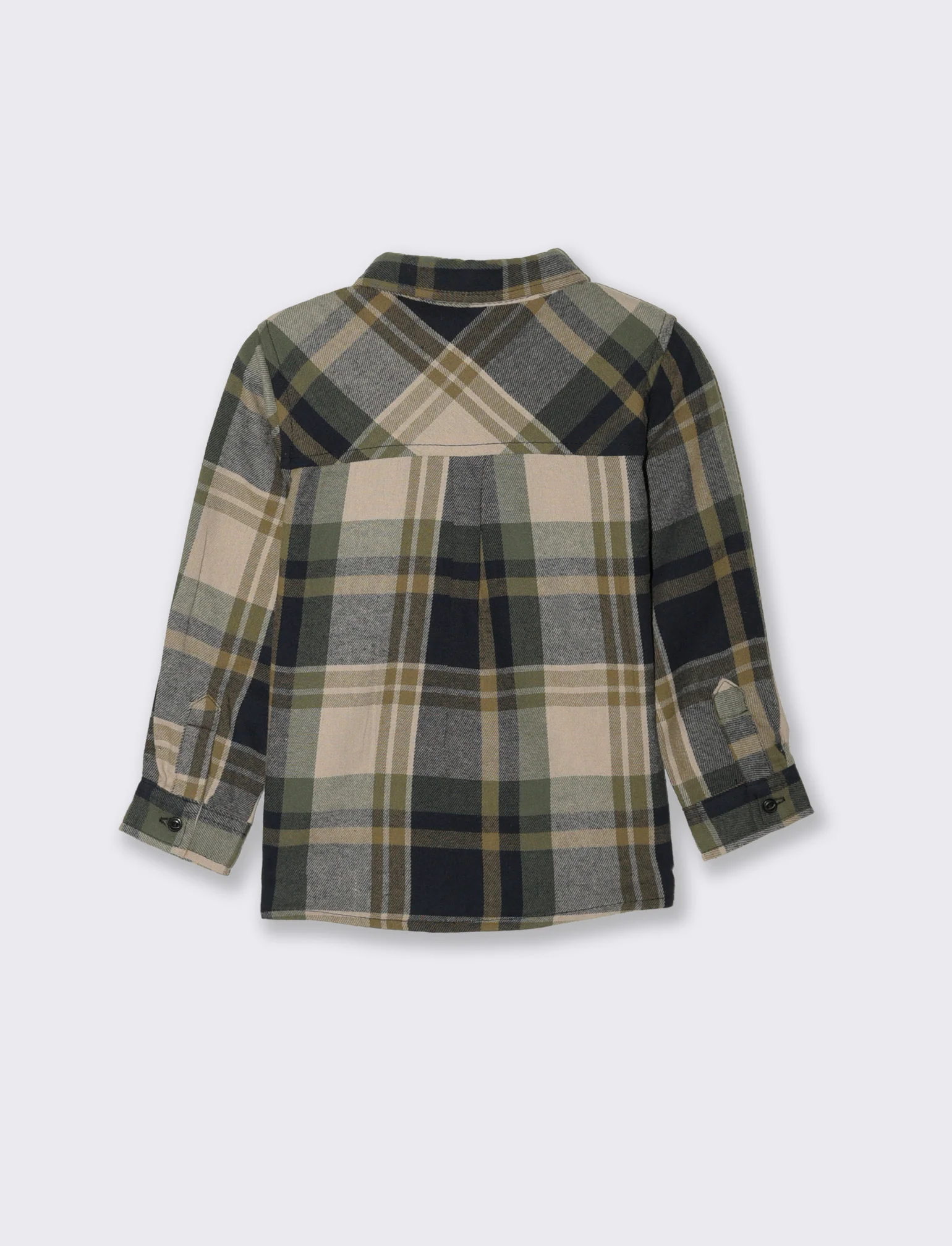 Camicia in flanella - Verde - Image 3