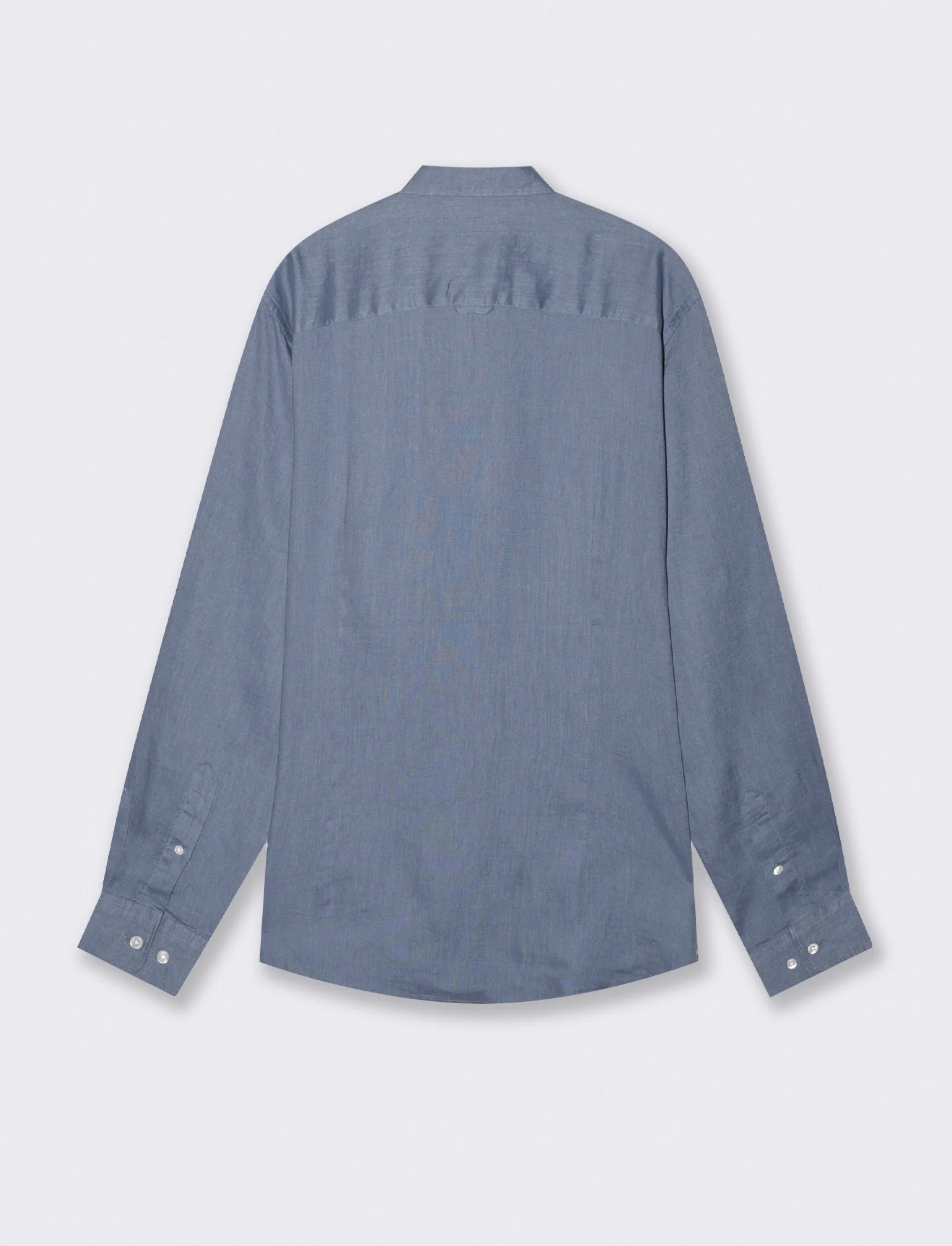 Camicia in lino leggero con collo francese - CARTA DA ZUCCHERO - Image 2