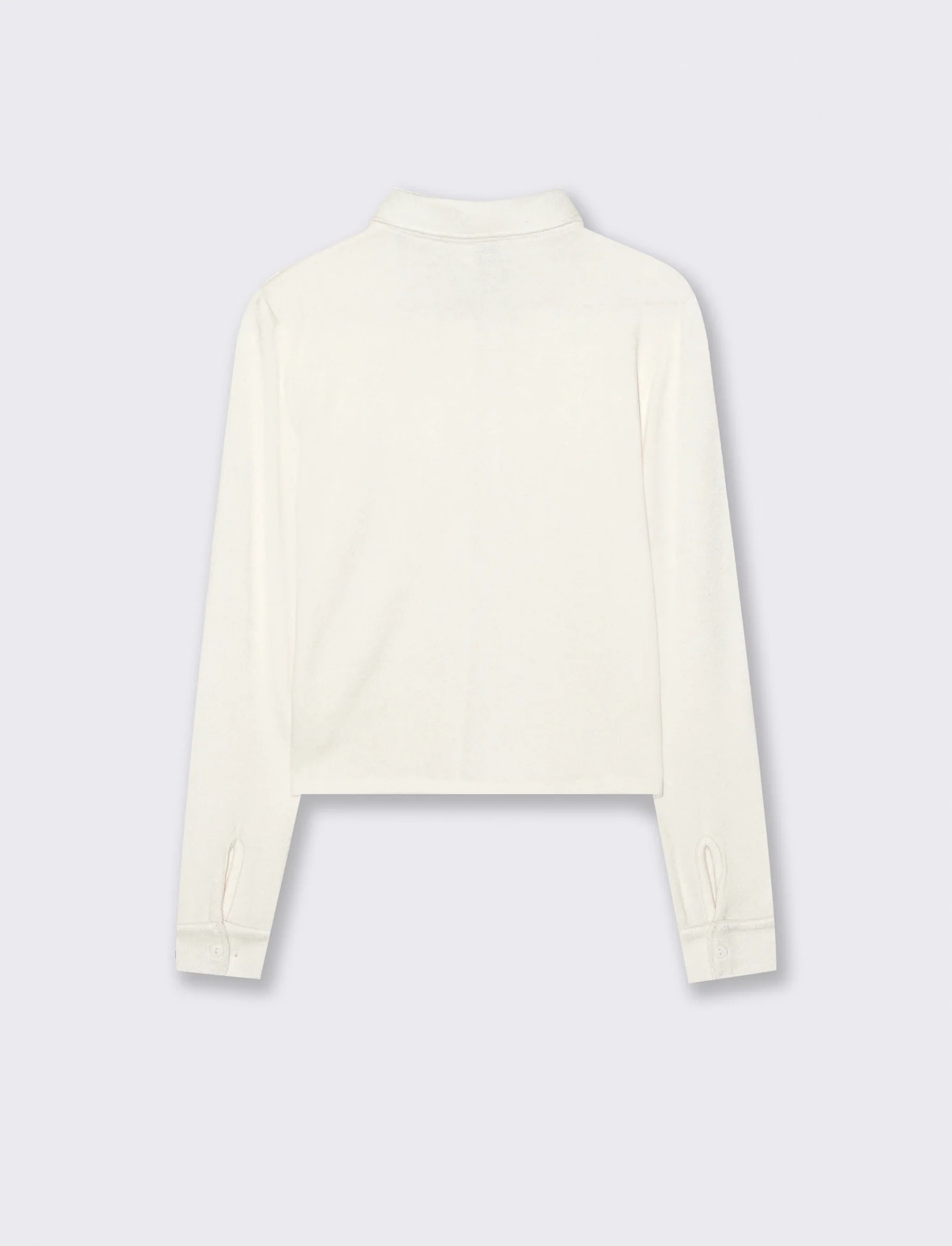 CAMICIA IN MAGLINA - Avorio - Image 2