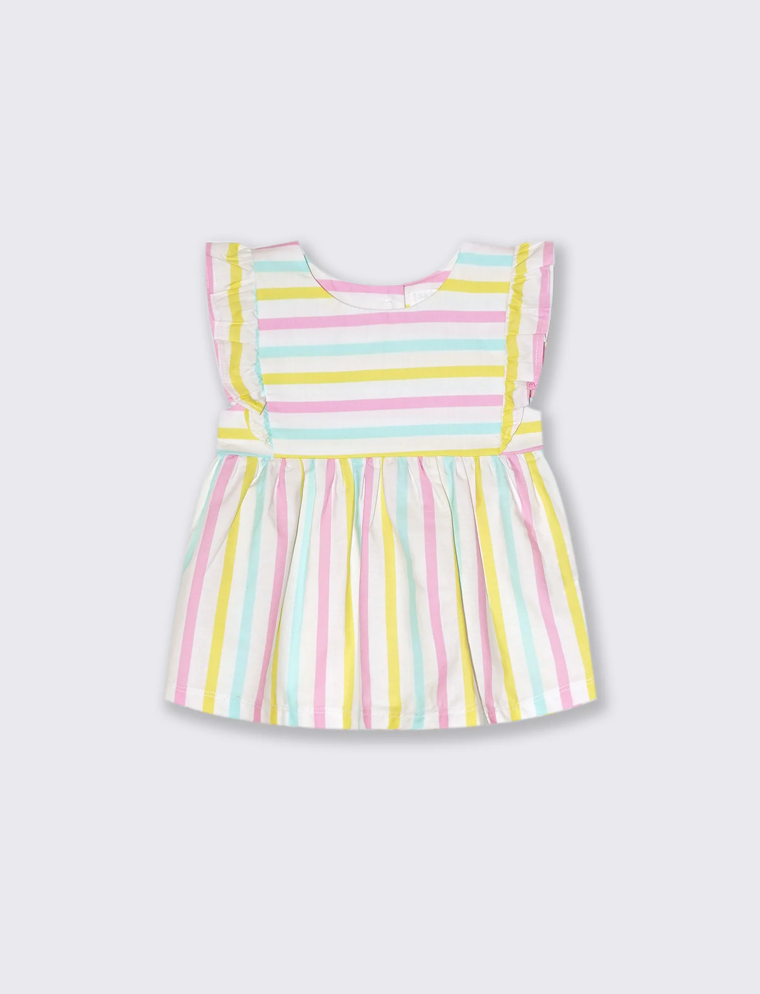 Camicia in popeline da neonata - Righe - Image 3