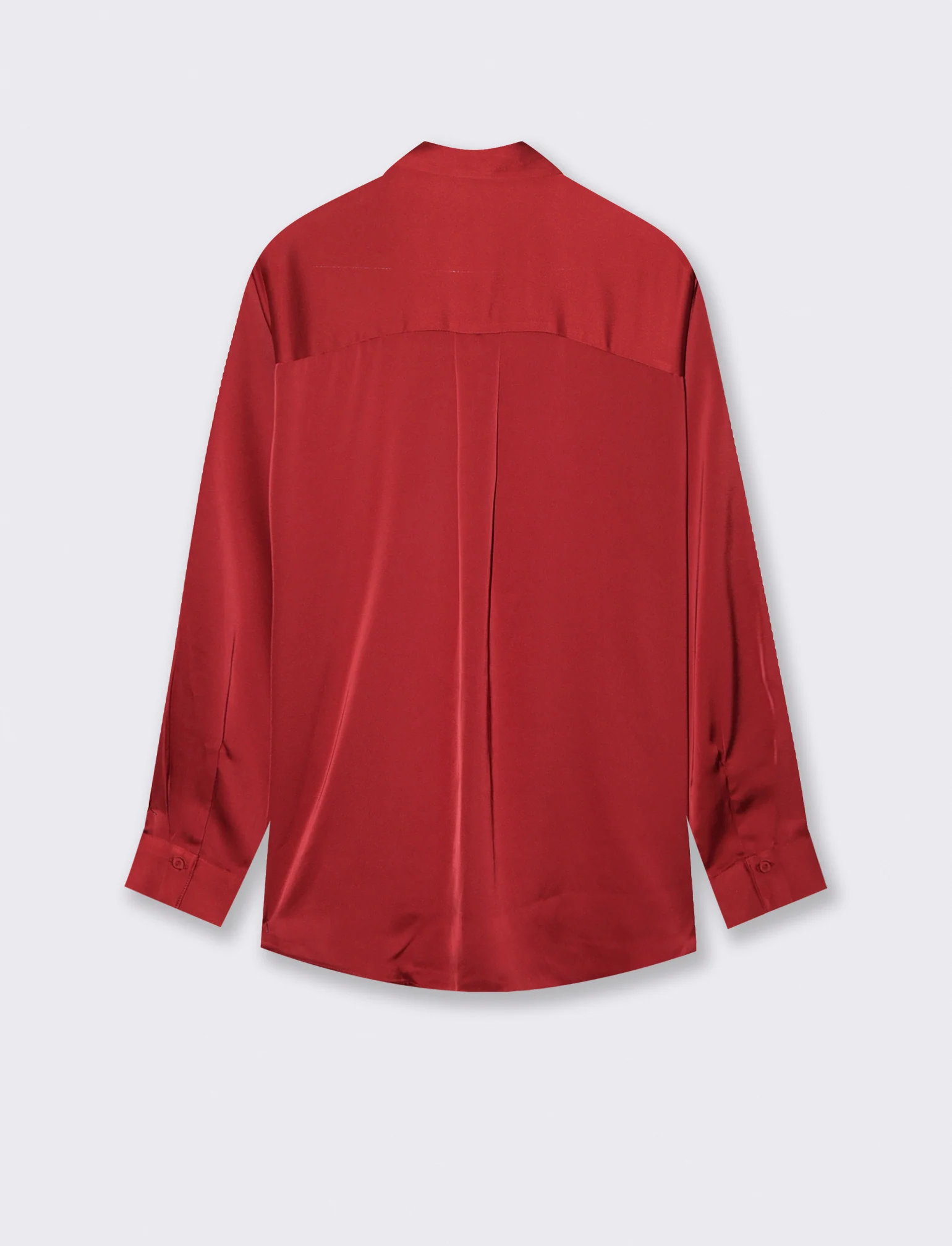 CAMICIA IN SATIN - Rosso - Image 2