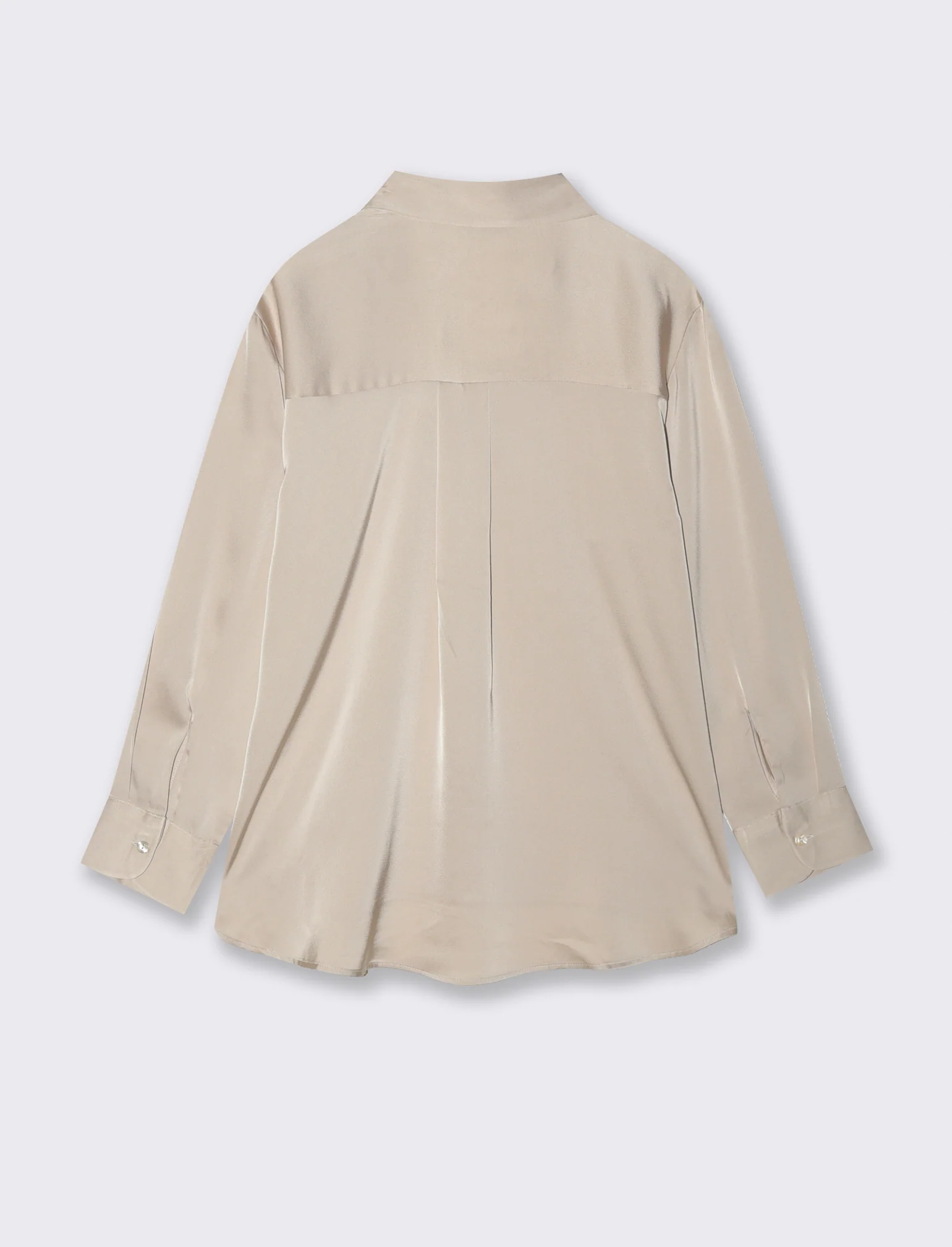 CAMICIA IN SATIN - Sabbia - Image 2