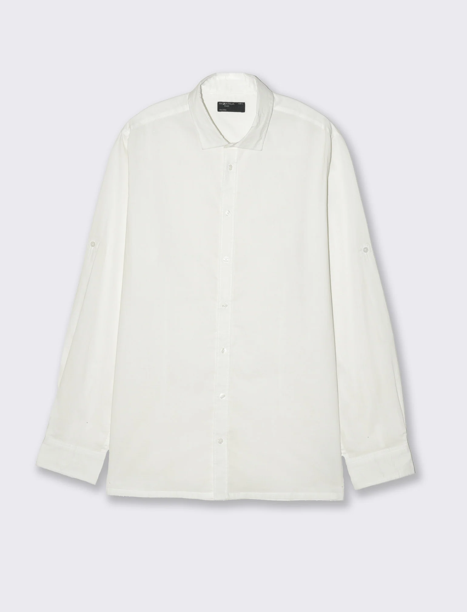 Camicia in voile da uomo - Bianco - Image 4