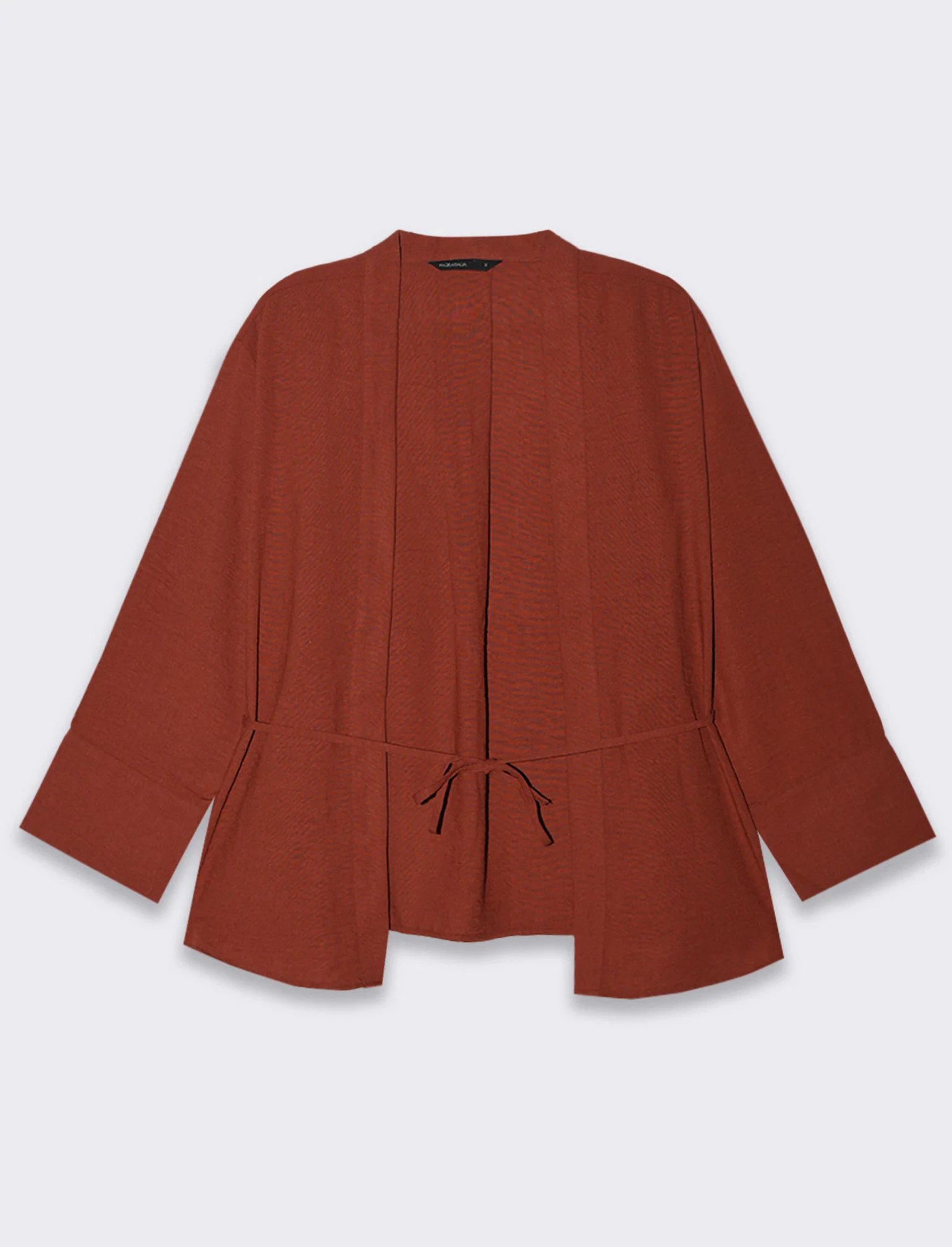 CAMICIA KIMONO - Marrone bruciato - Image 4
