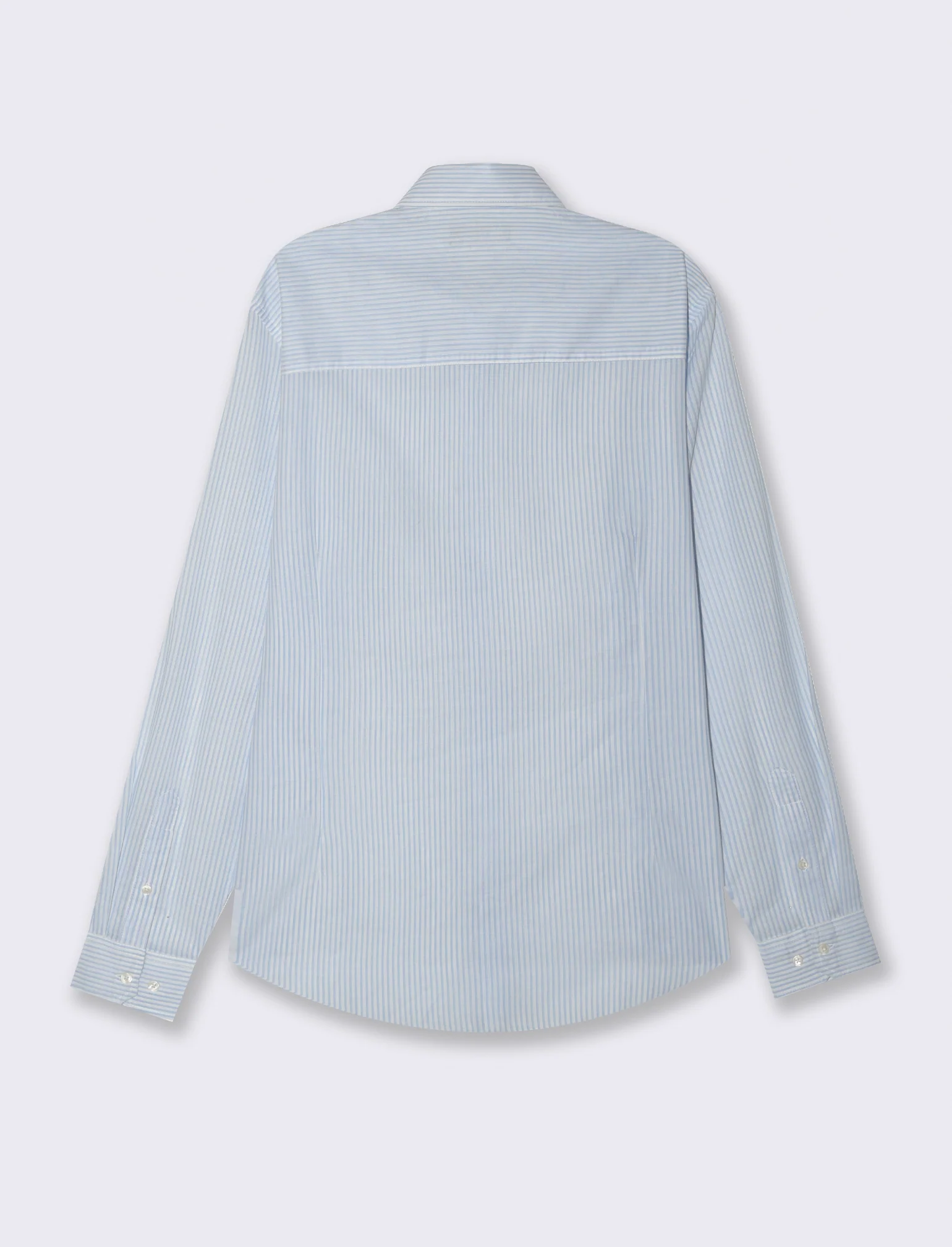 Camicia leggera a righe da uomo - Celeste