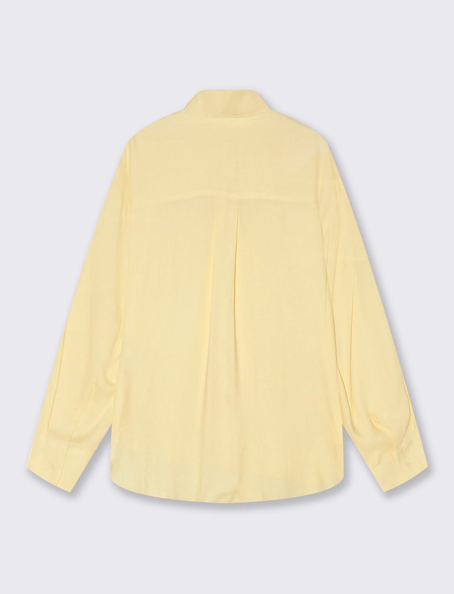 Camicia Lunga con Carre' sul Retro - Giallo pastello - Image 2