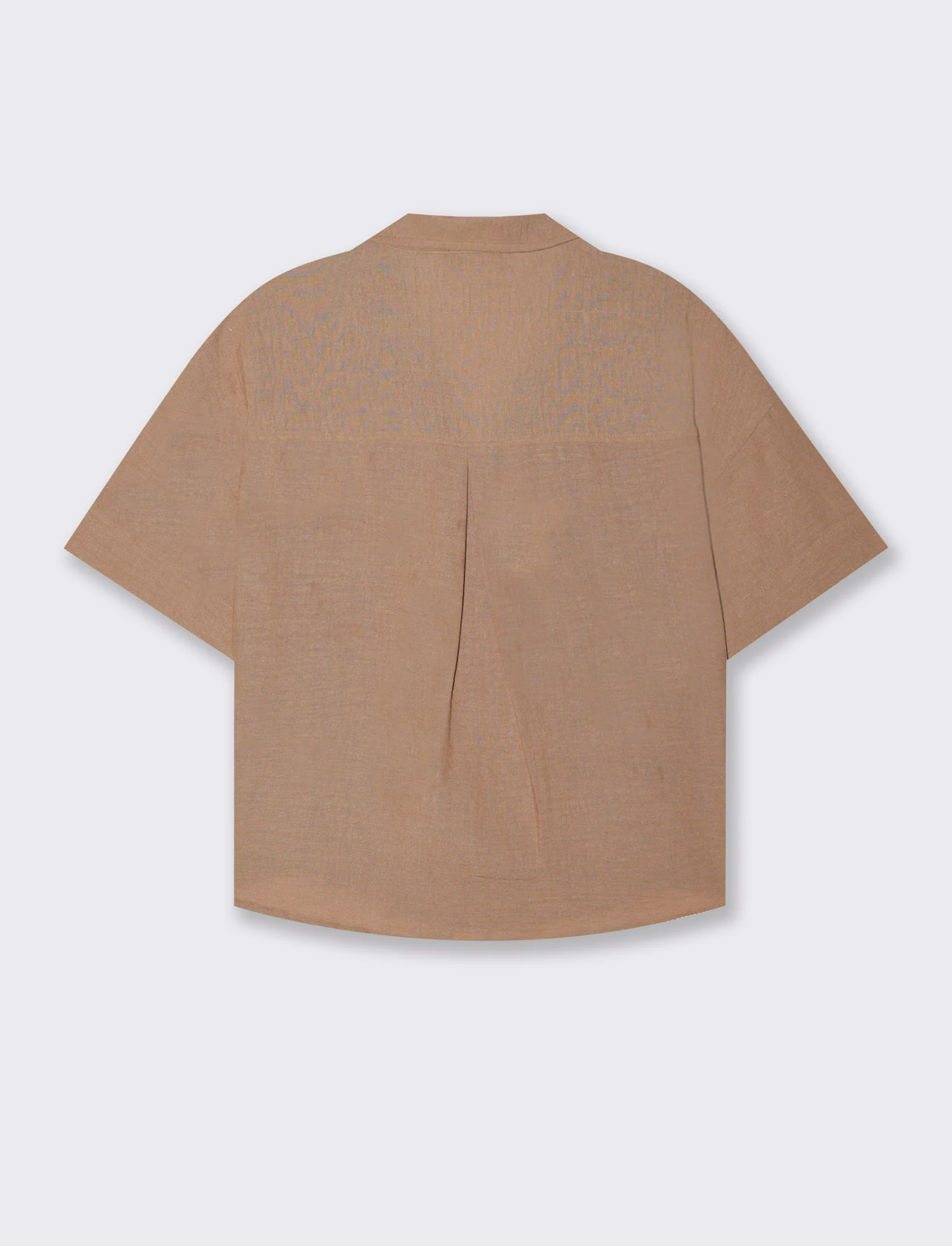 CAMICIA MANICA CORTA - Cammello - Image 2