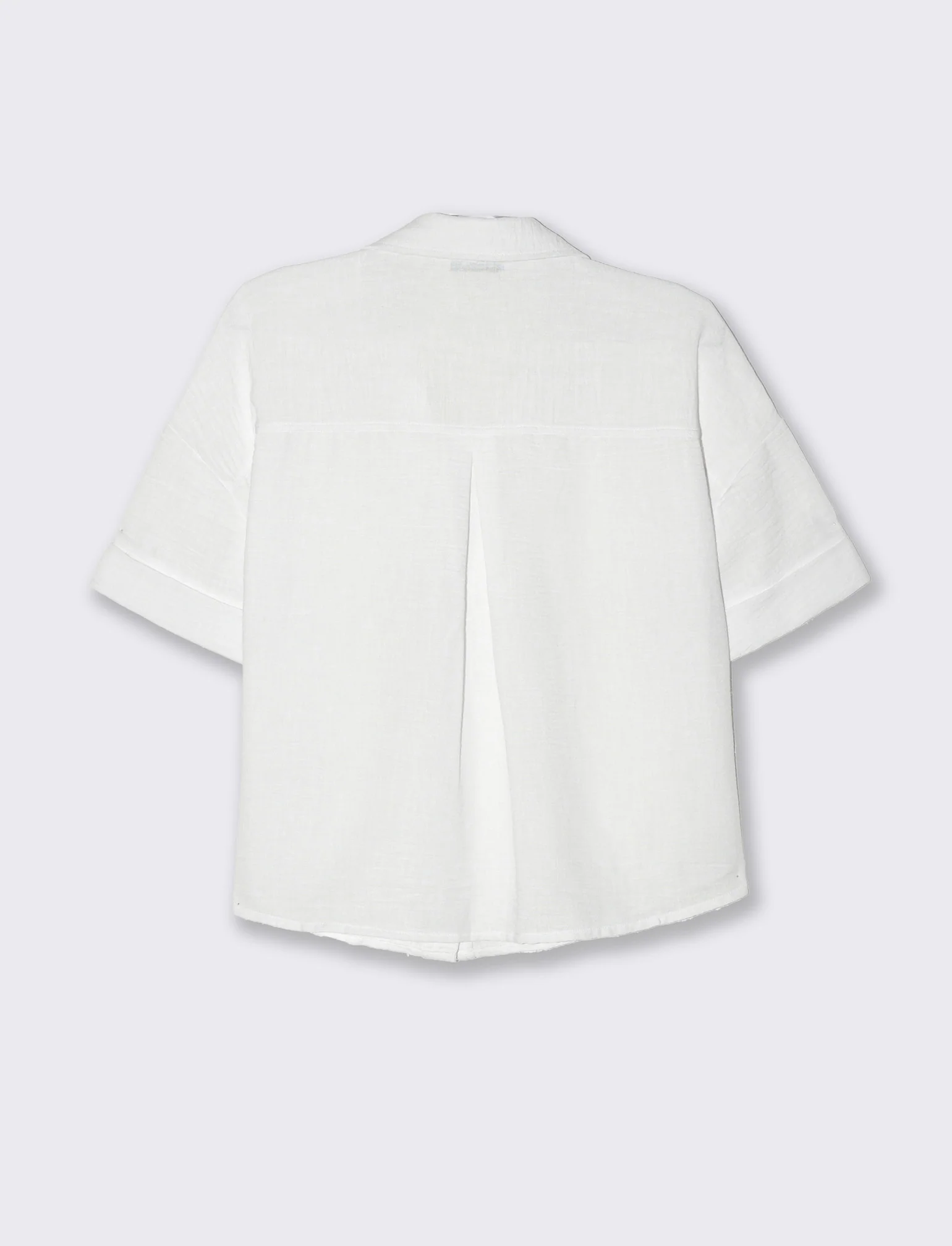 Camicia manica corta da donna - Bianco - Image 2