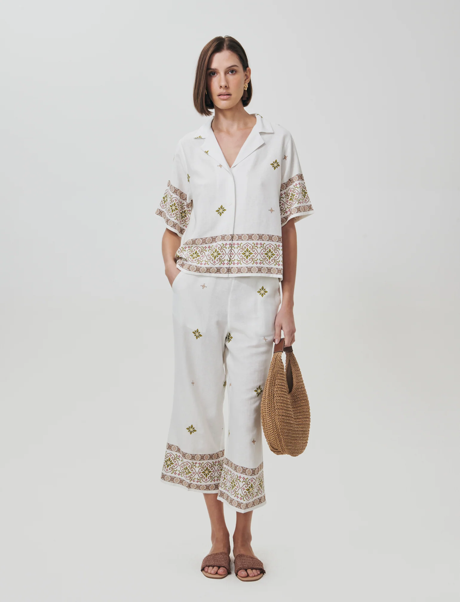 Camicia Manica Corta Scollo a V - var 2