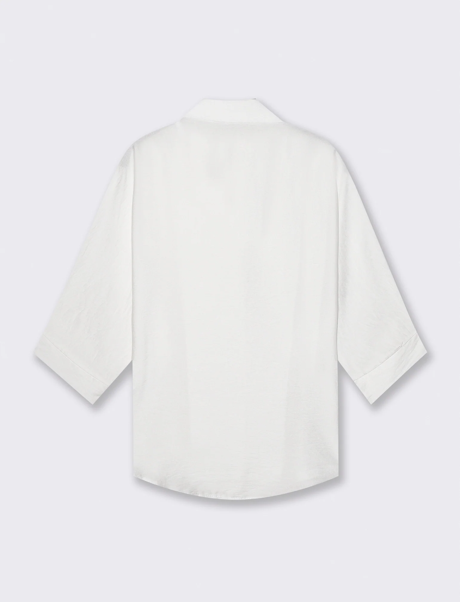 Camicia Manica Corto con Tasca - Bianco latte - Image 2