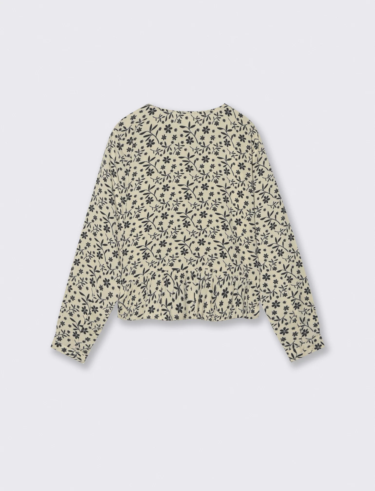 Camicia manica lunga bambina in viscosa - Fantasia