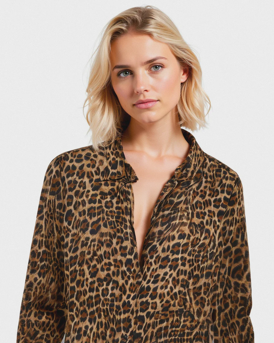 Camicia Manica Lunga con Nodo Frontale - var 2