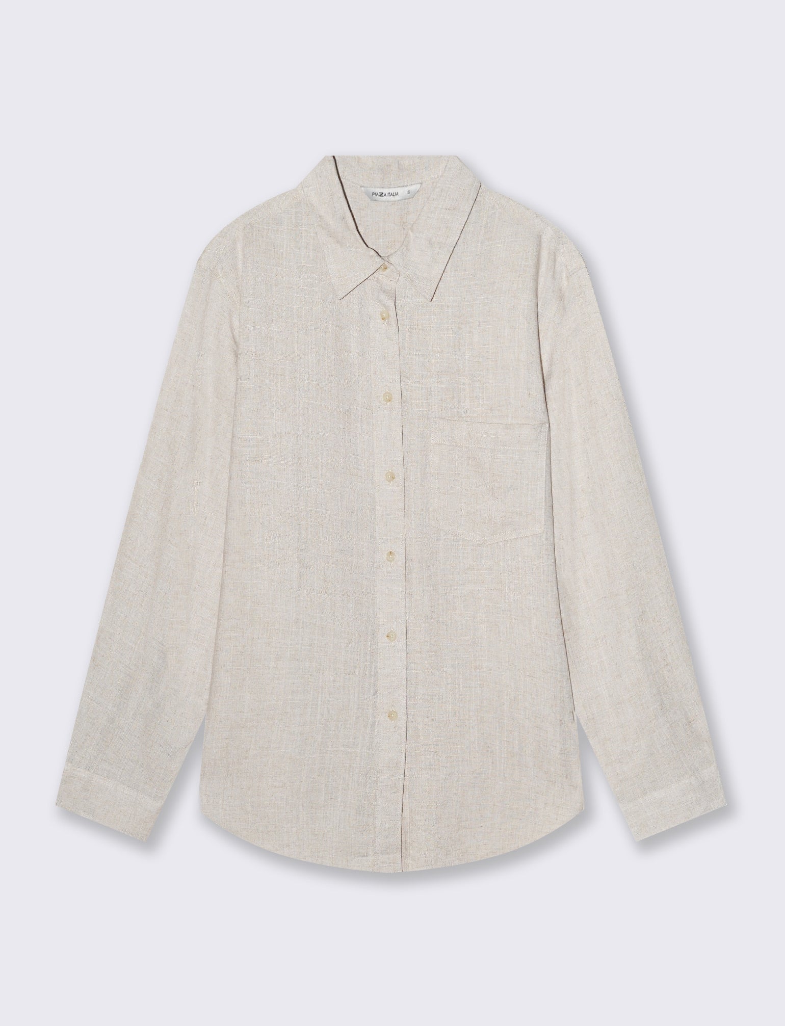 Camicia Manica Lunga con Taschino - Sabbia - Image 4