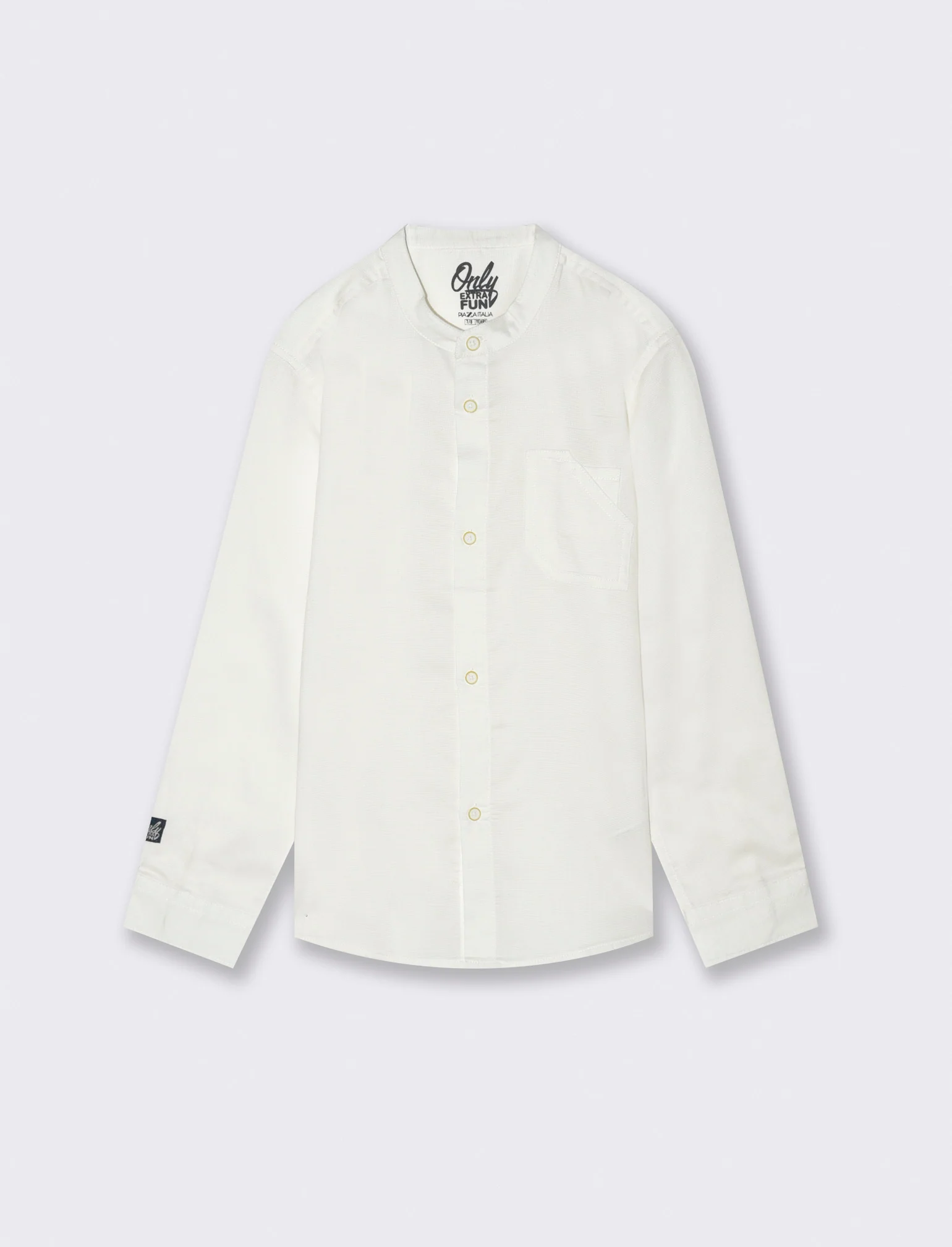 Camicia maniche lunghe da bambino - Bianco latte - Image 3