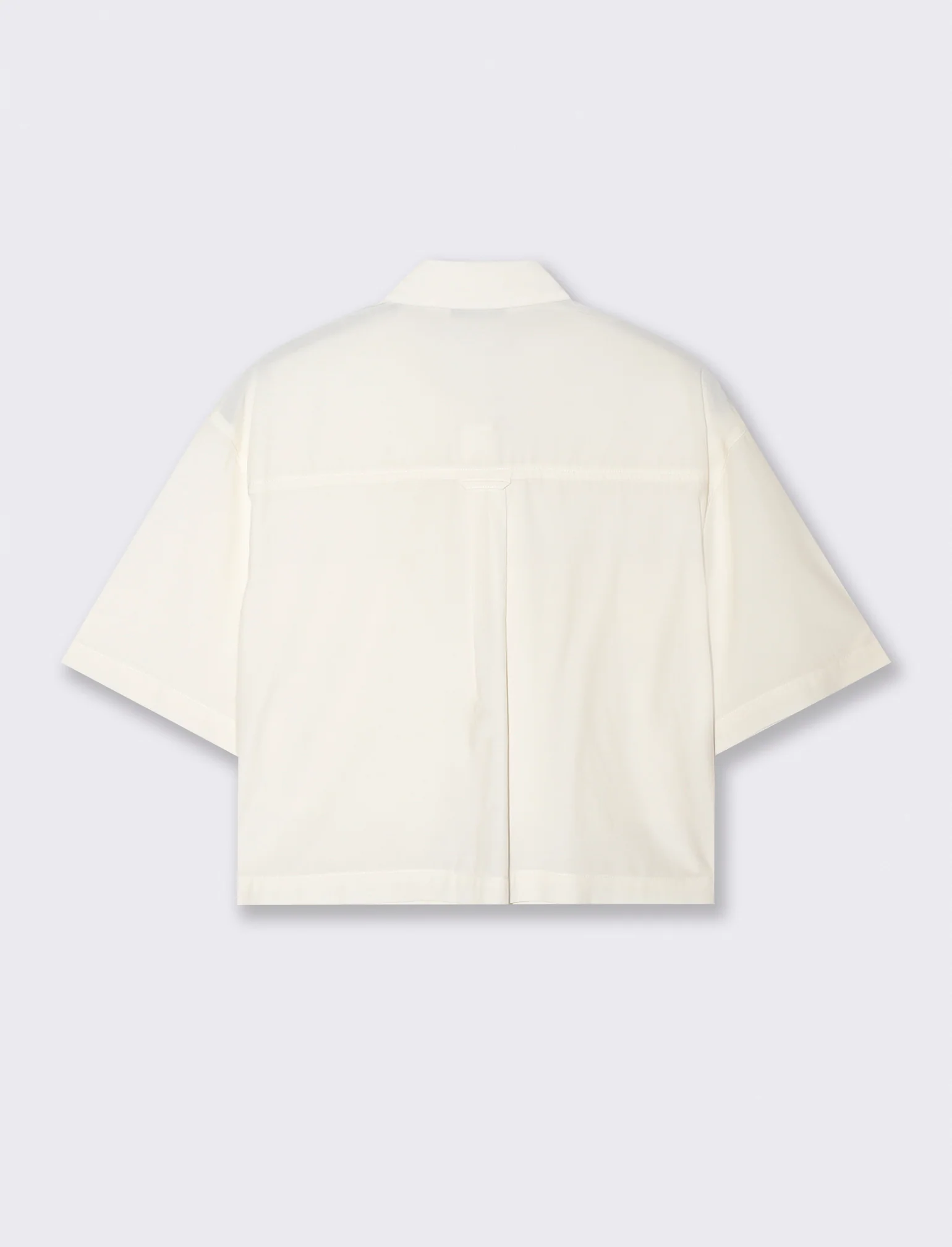 Camicia Mezza Manica con Tasche a Toppa - Grigio ghiaccio - Image 5