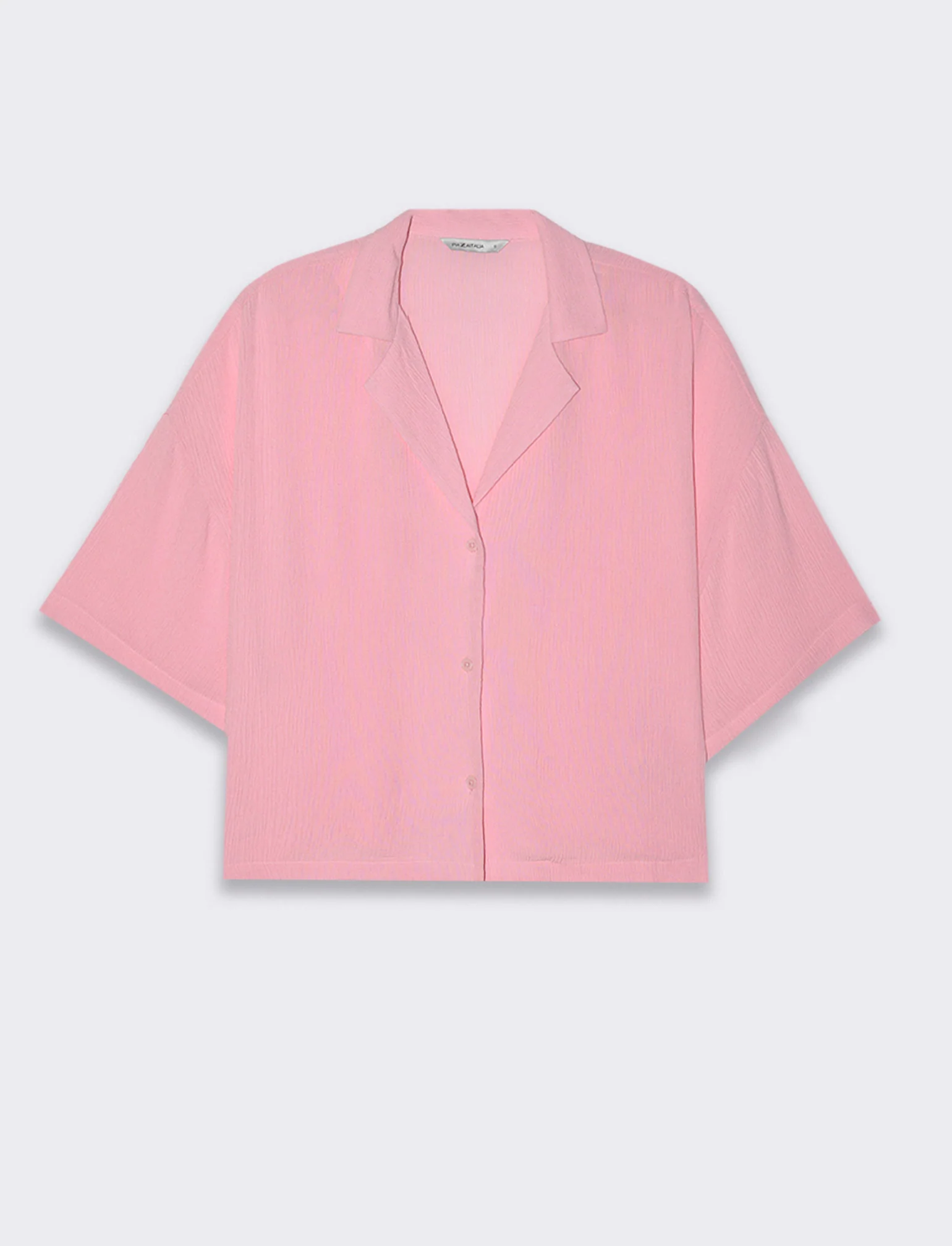 Camicia mezza manica da donna - Rosa plum - Image 4