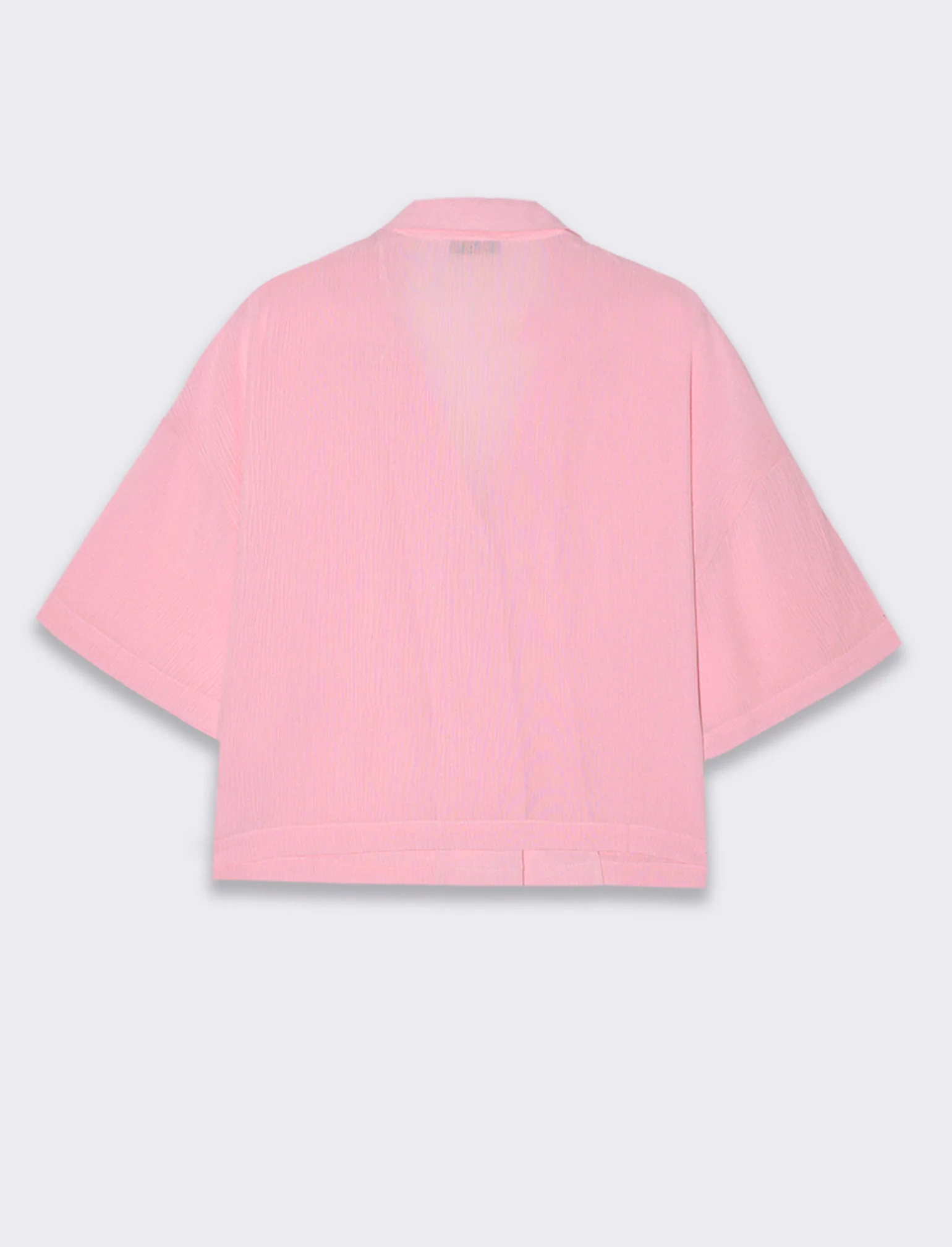 Camicia mezza manica da donna - Rosa plum - Image 5