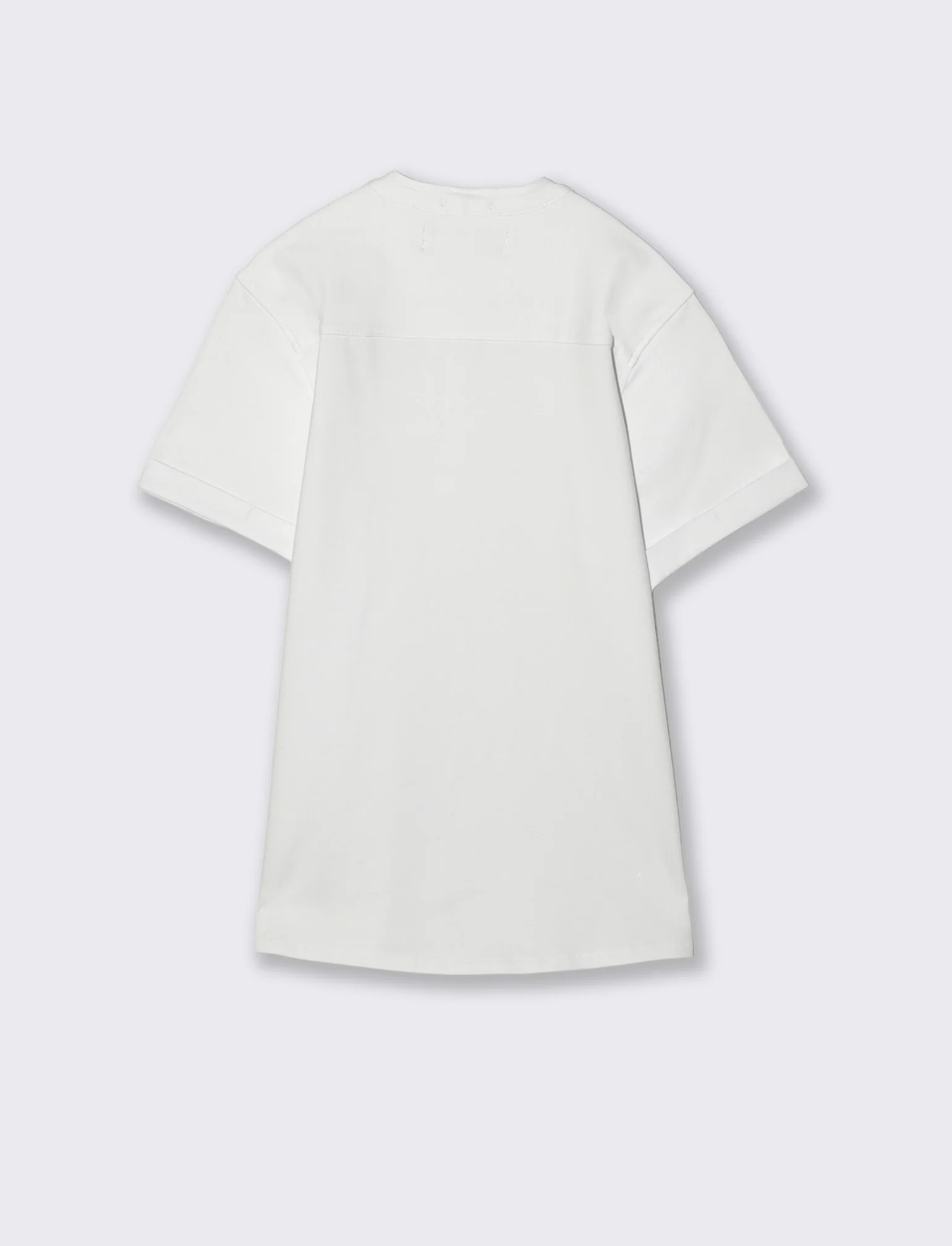 Camicia mezza manica in jersey elegante - Bianco - Image 2