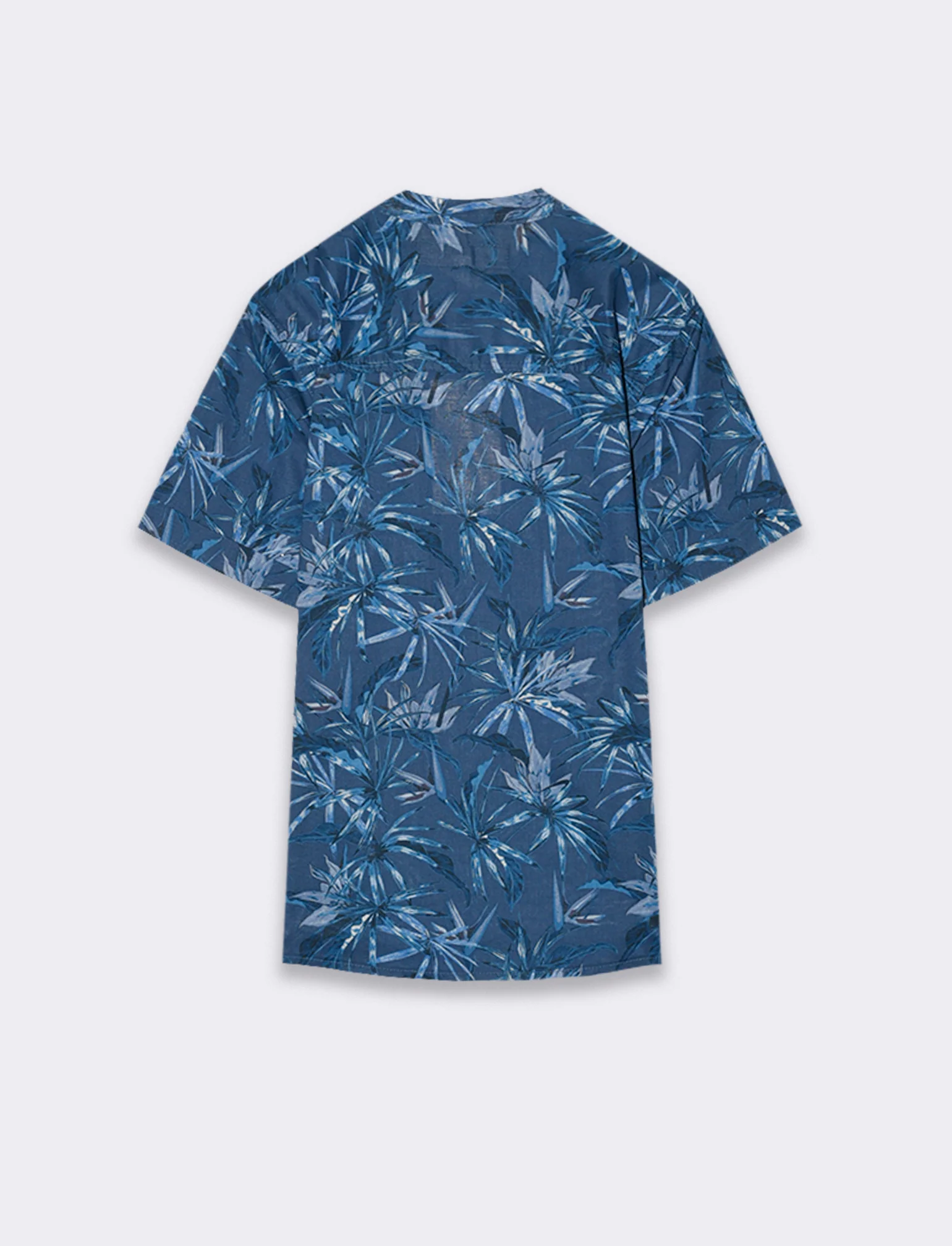 Camicia mezza manica stampata da bambino - Blu cobalto - Image 4