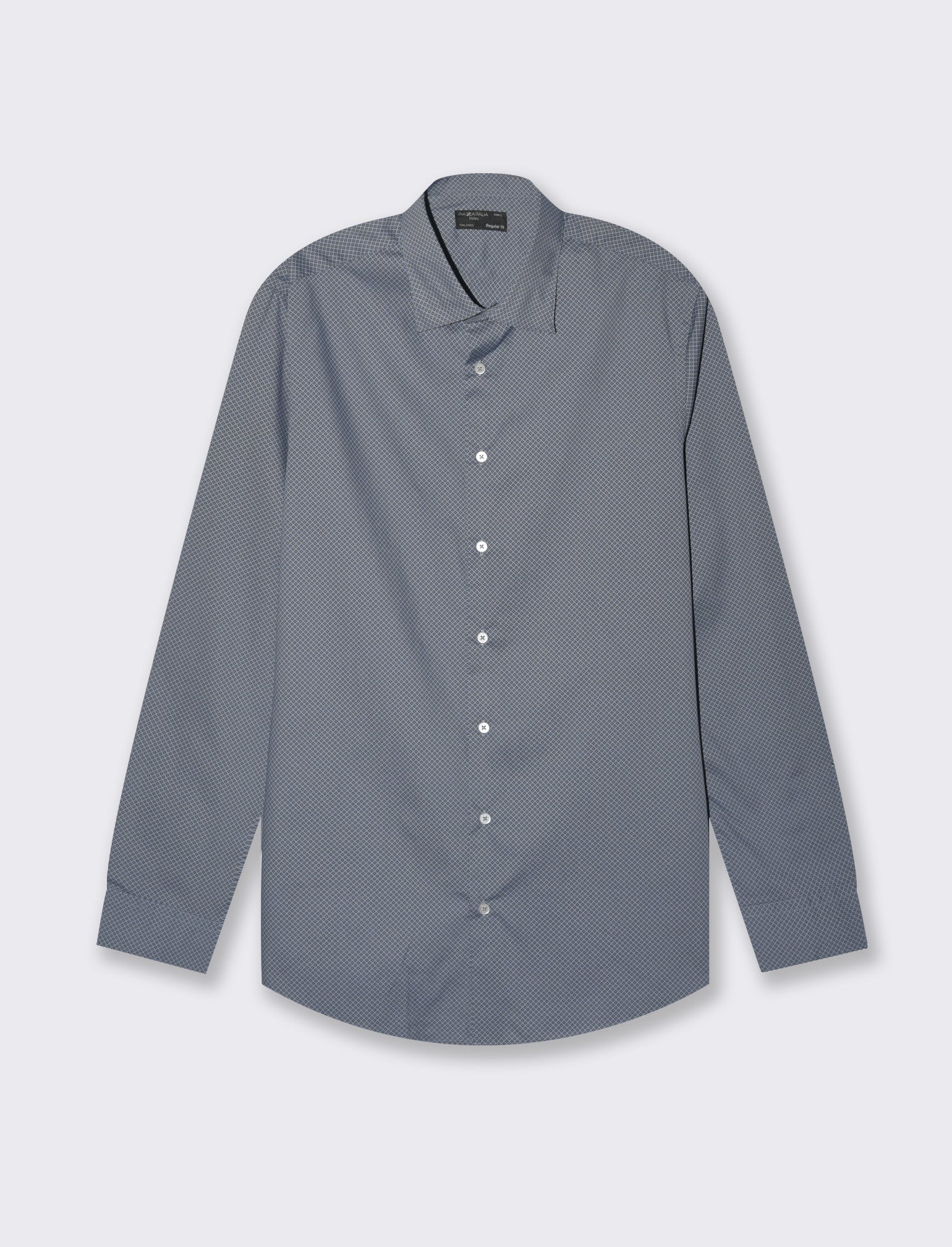 Camicia micro fantasia regular fit da uomo - CARTA DA ZUCCHERO