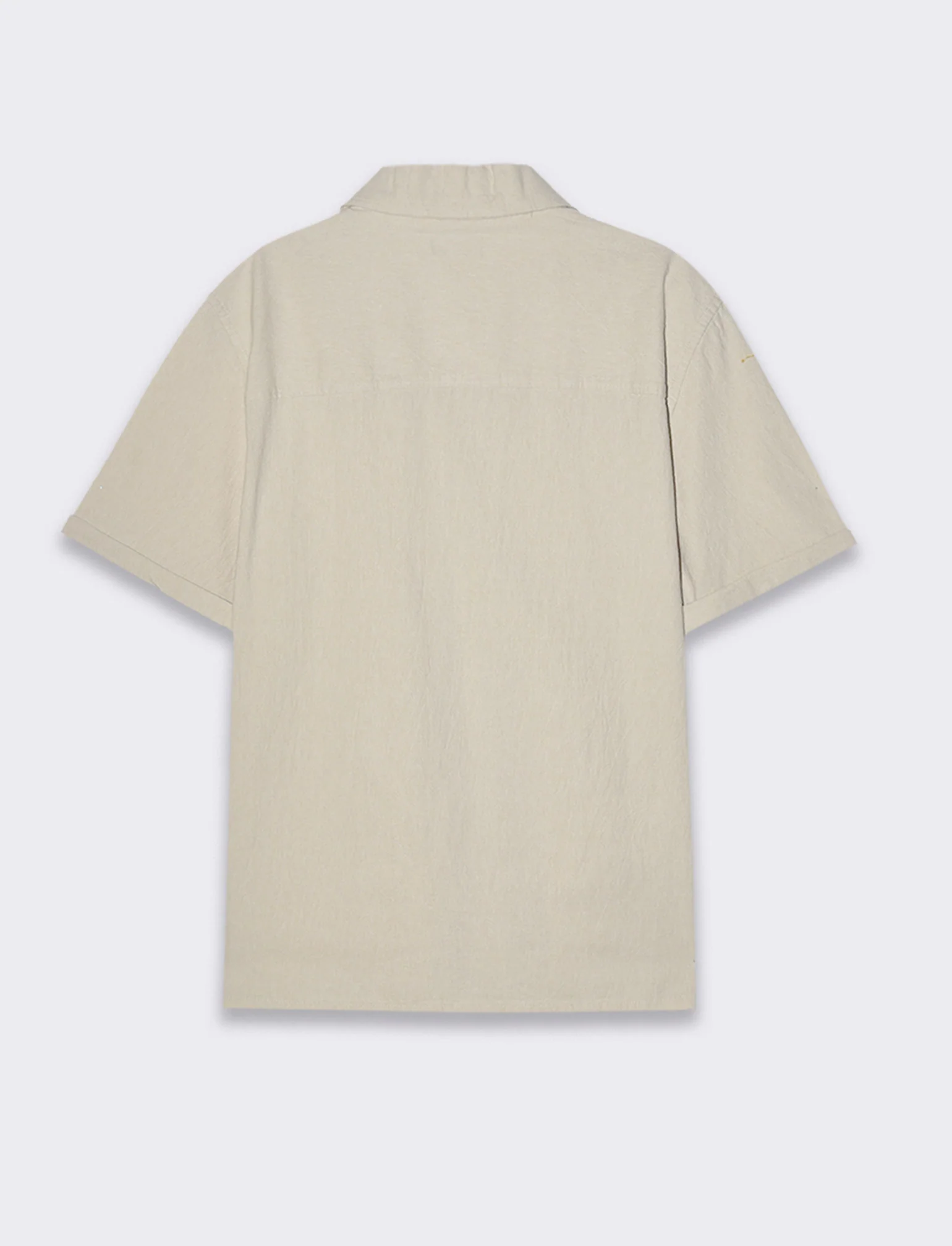 Camicia misto lino effetto melange da uomo - Corallo - Image 2