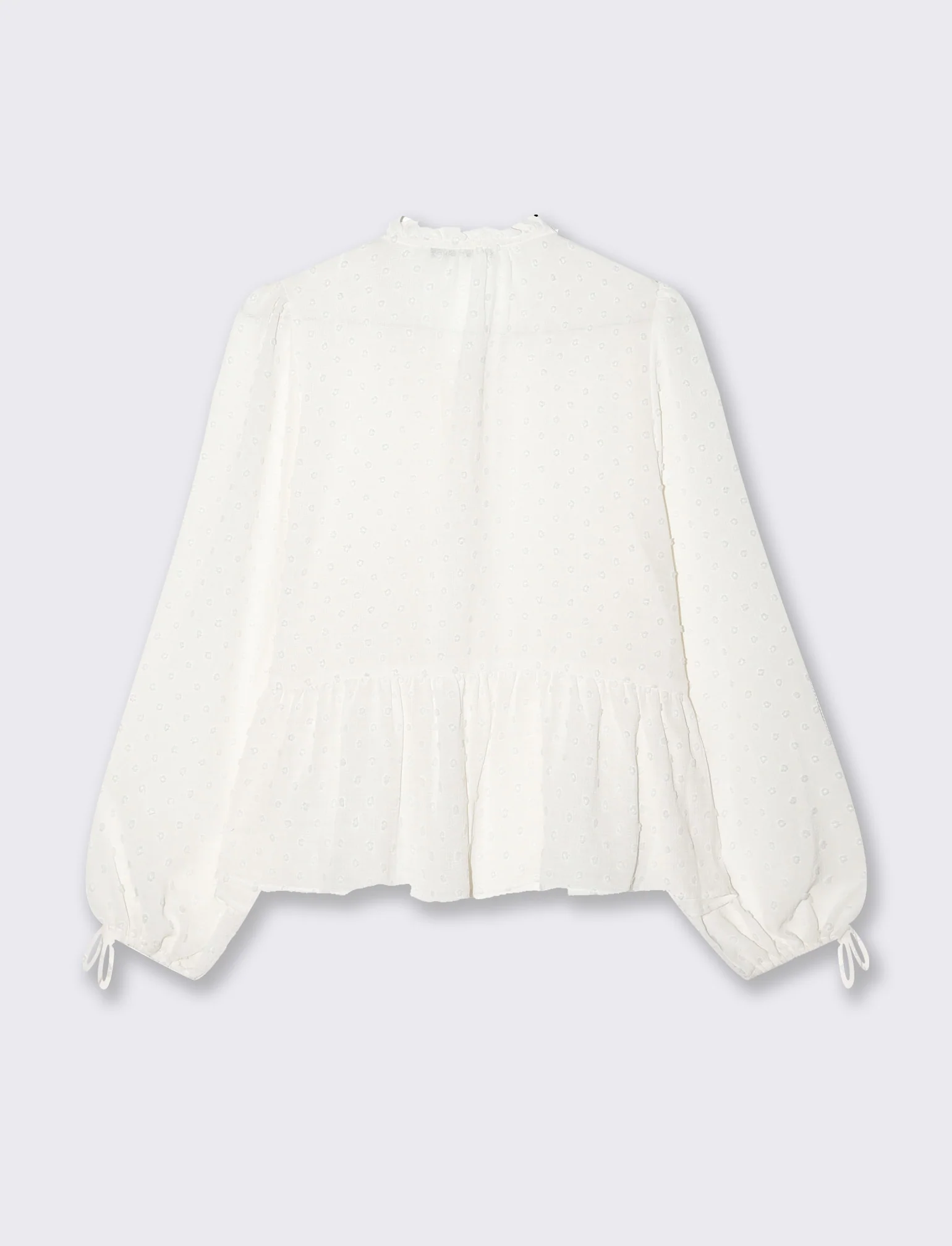 Camicia modello blusa da donna - Avorio - Image 5