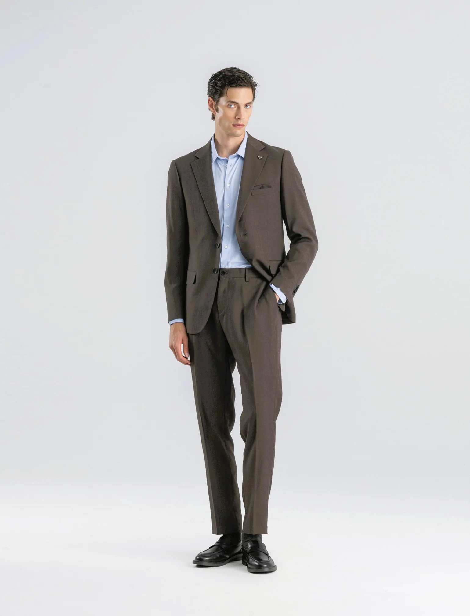 CAMICIA OPERATA FORMAL FIT - Azzurro - Image 4
