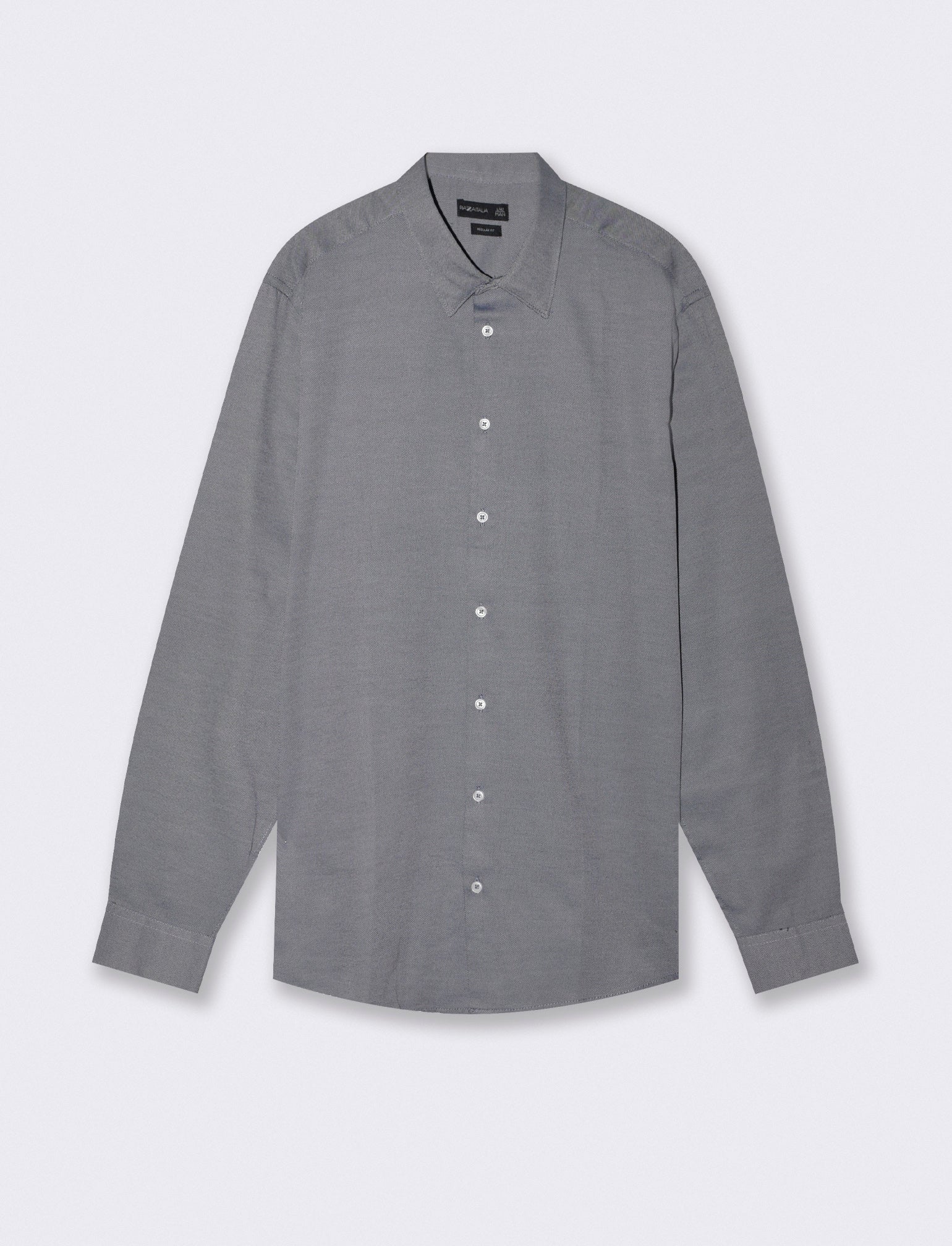 Camicia Oxford Regular Fit con Colletto Francese - Blu
