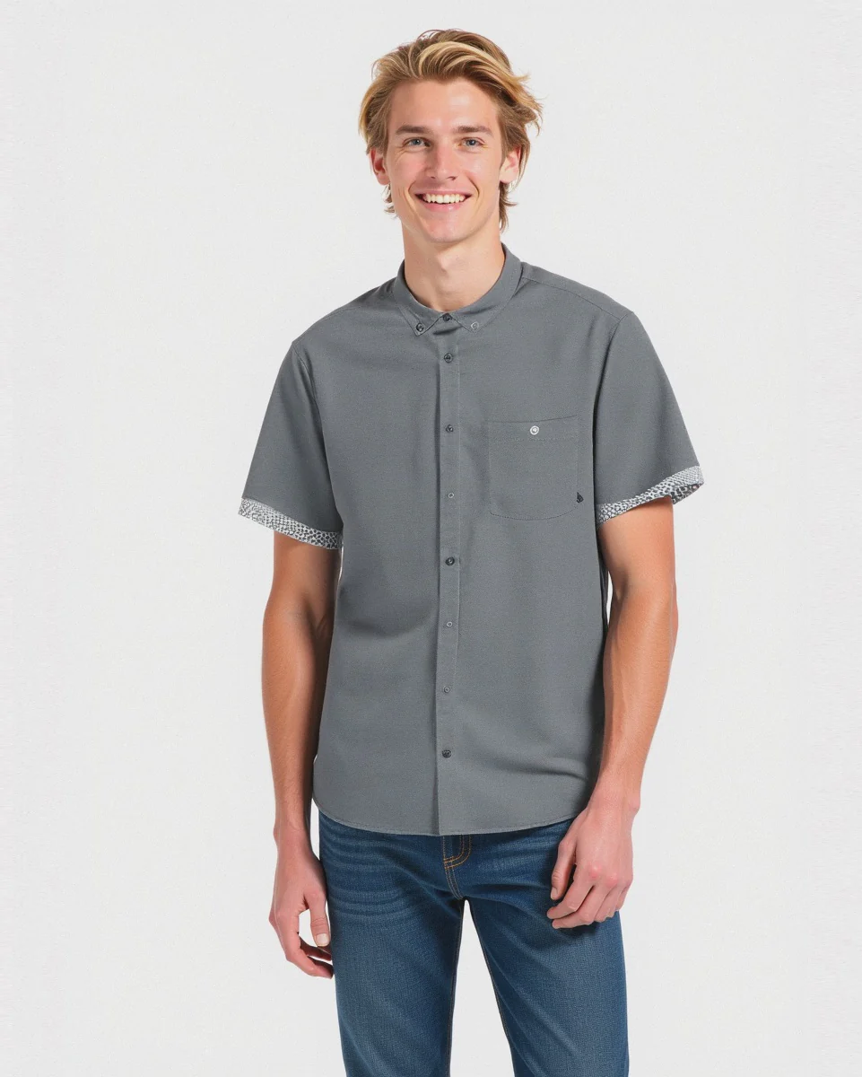 Camicia oxford regular fit da uomo - Blu