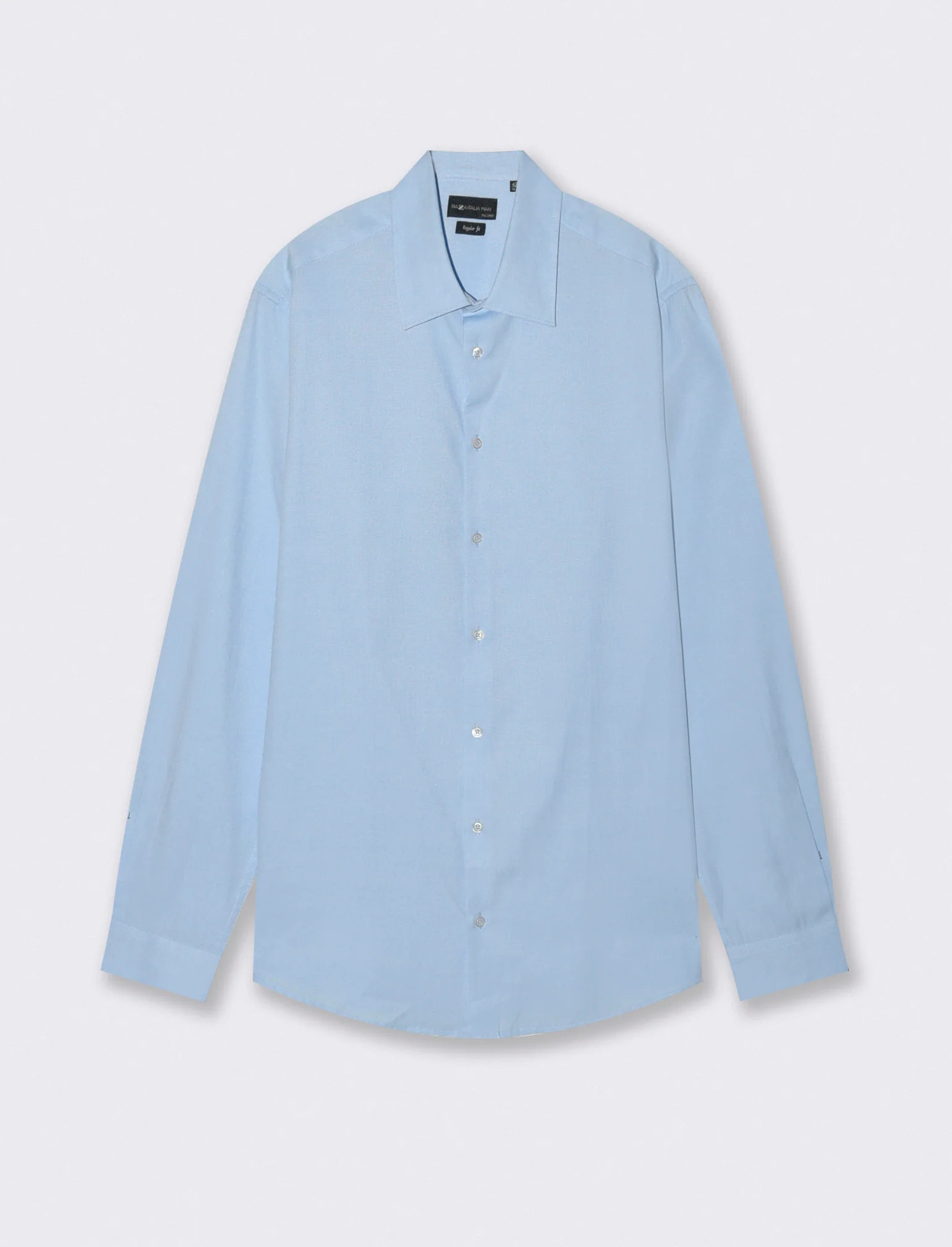 Camicia Oxford Regular Fit in Cotone - Celeste - Image 4