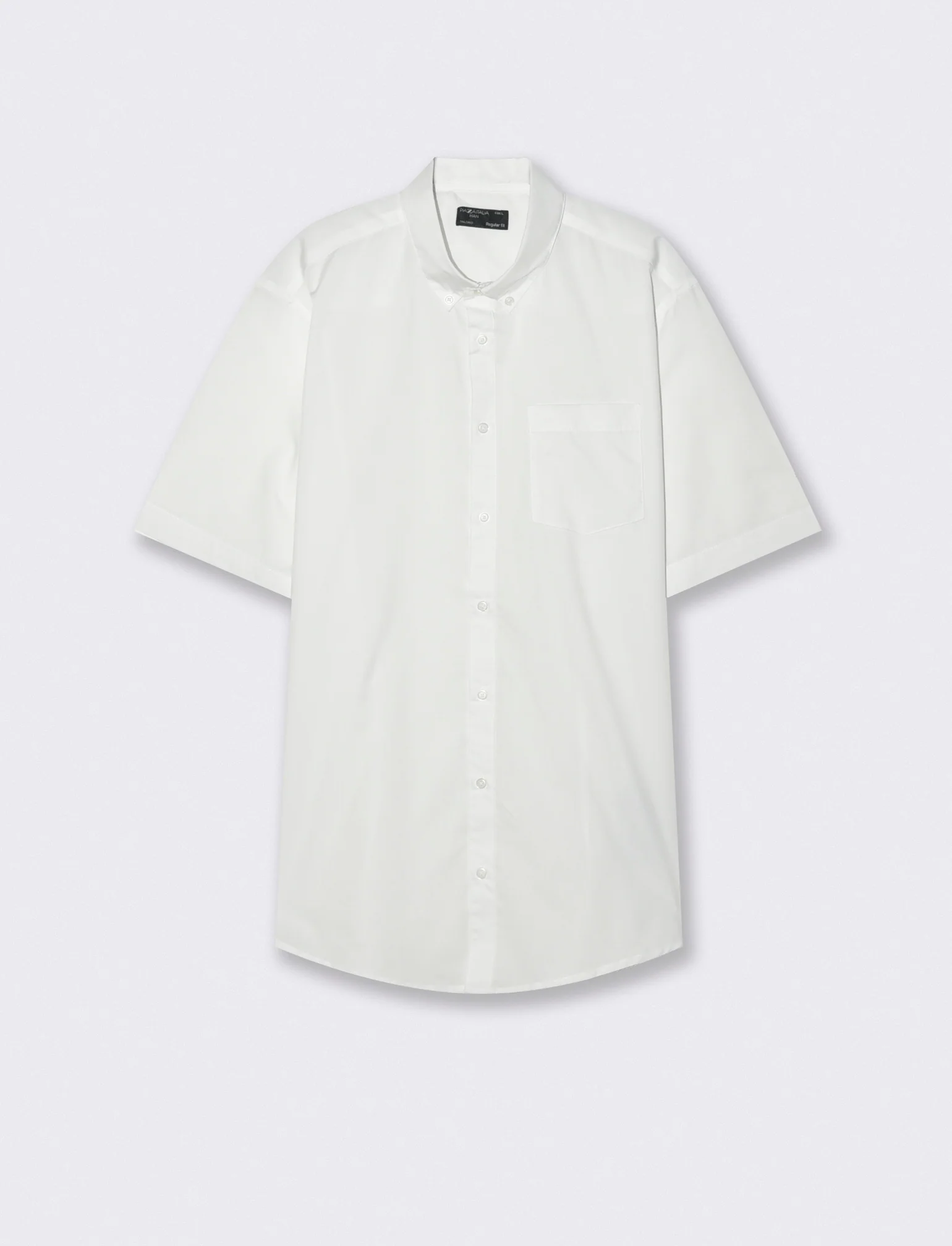 Camicia Regular Fit Easy Iron Botton Down - Bianco