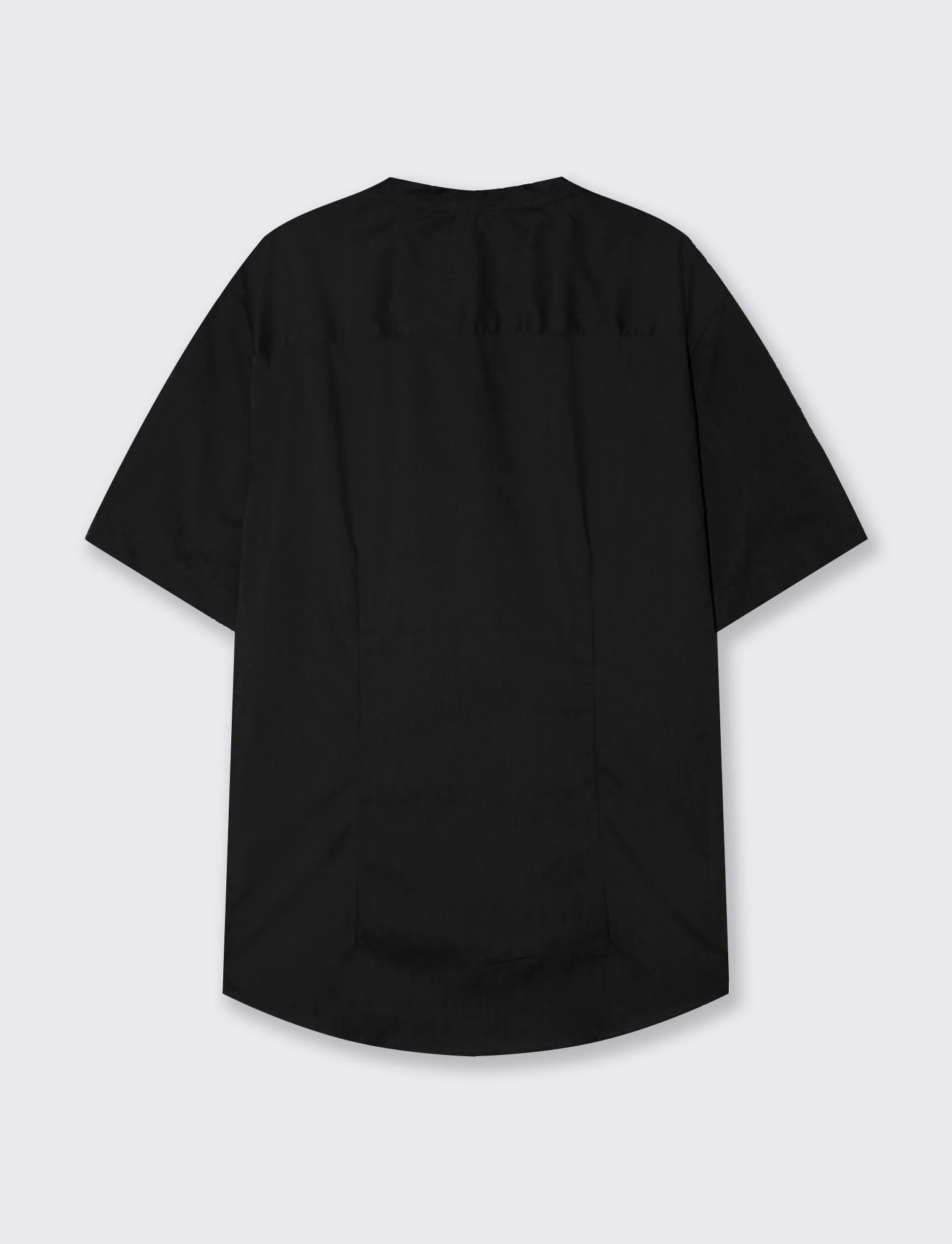 Camicia Regular Fit Easy Iron Collo Coreano - Nero - Image 2