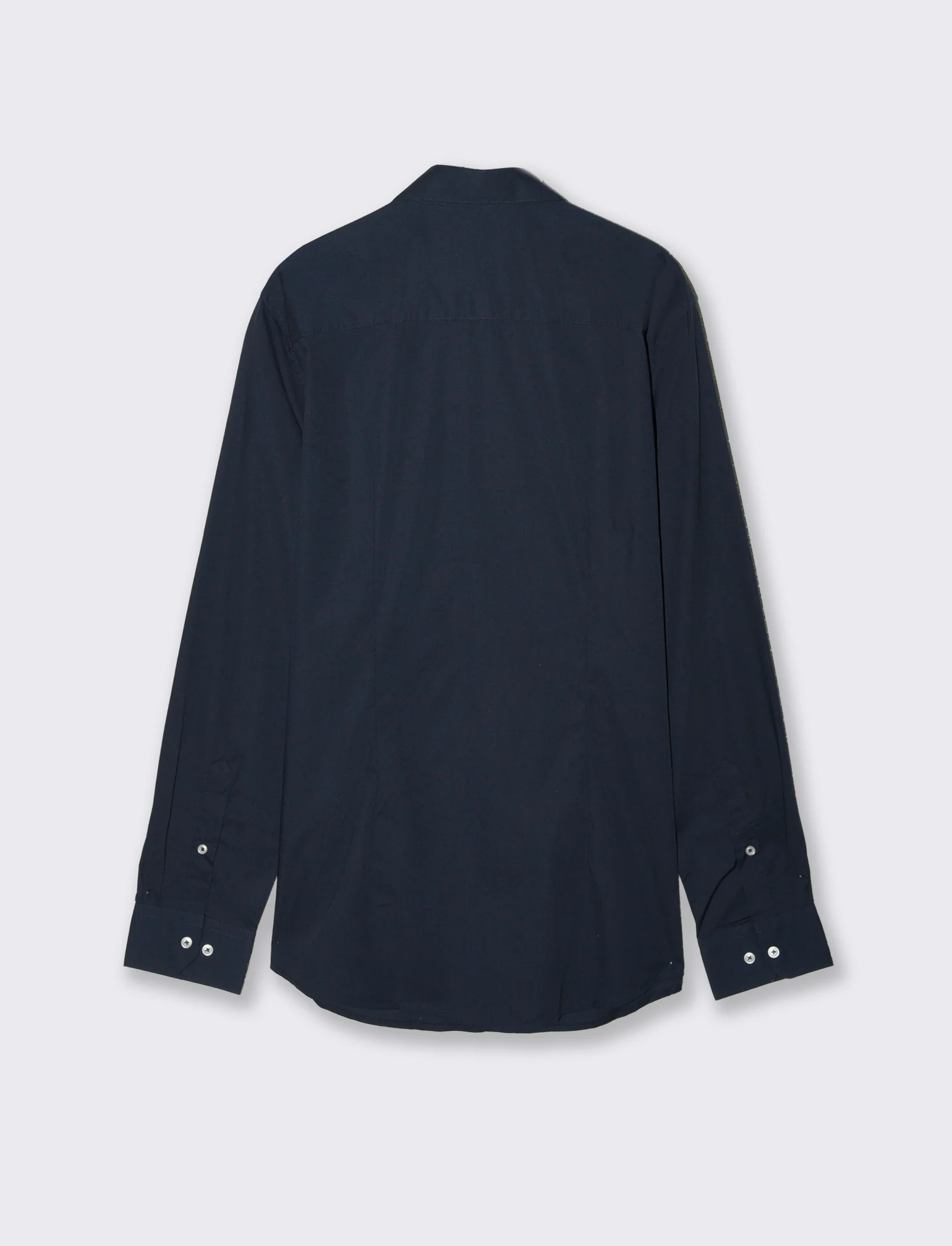 Camicia Regular Fit Easy Iron Collo Francese - Blu - Image 2