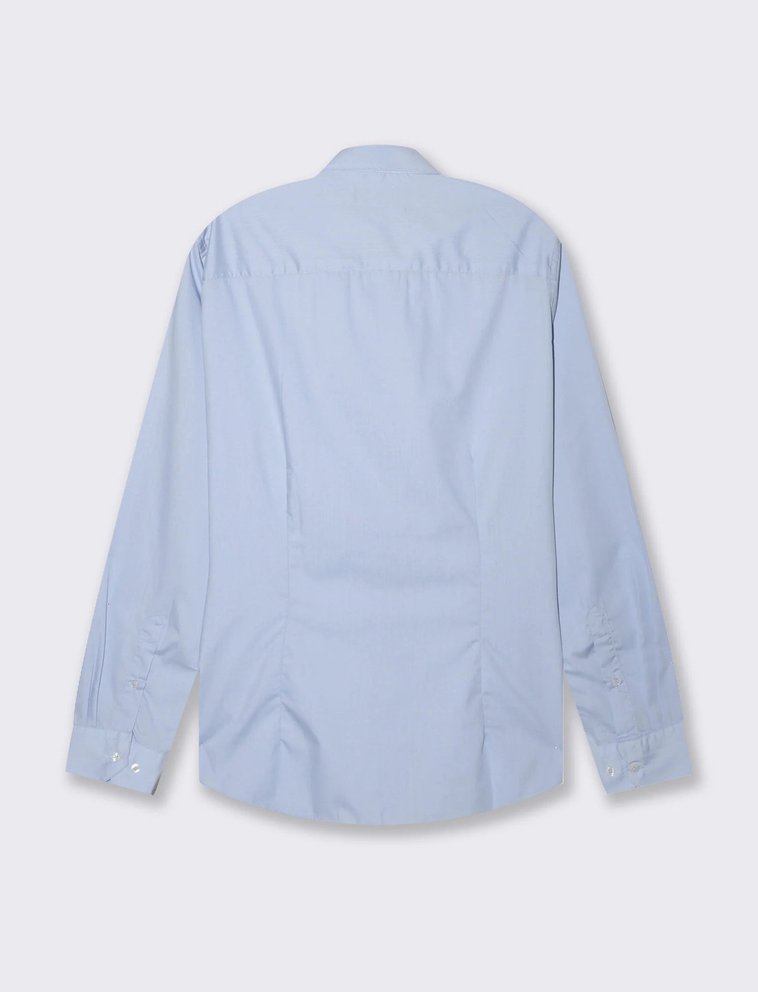 Camicia regular fit easy iron unita ed a fantasia da uomo - Celeste - Image 5