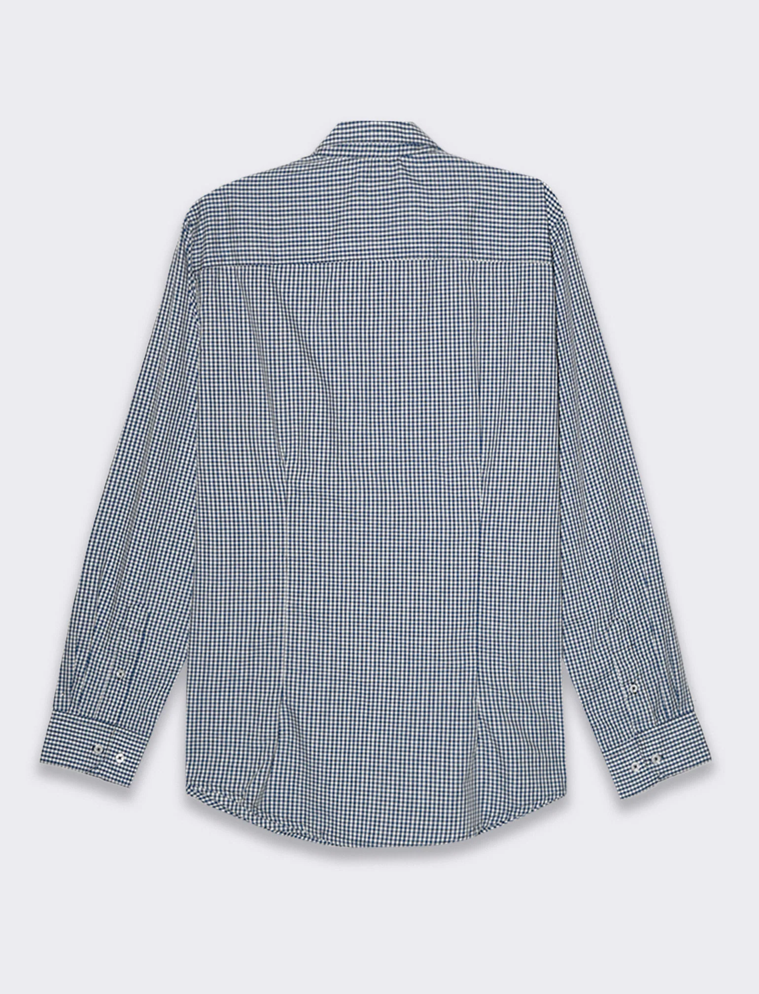 Camicia regular fit easy iron unita ed a fantasia da uomo - navy - Image 5