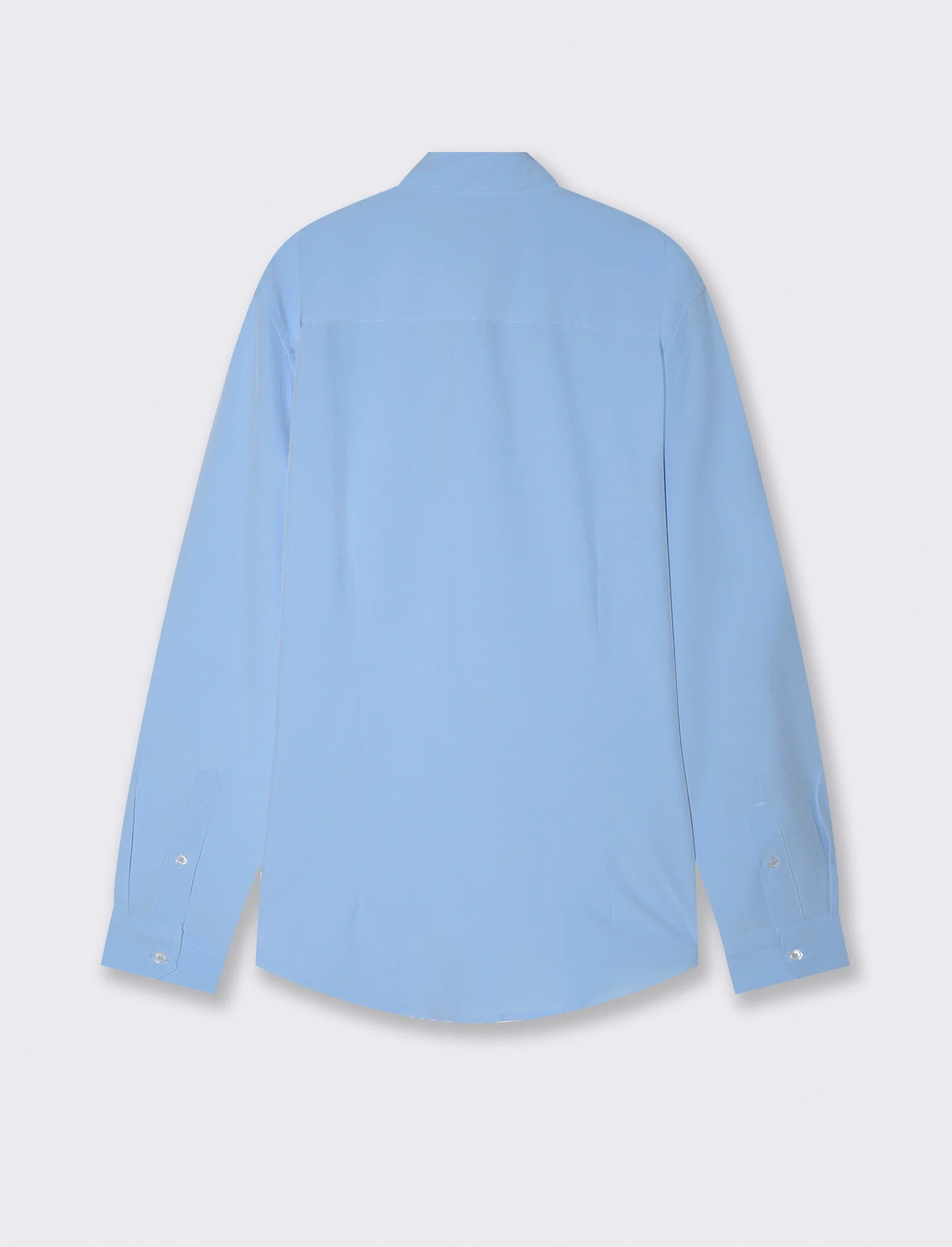 Camicia Regular Fit in Tessuto Tecnico - Celeste - Image 2