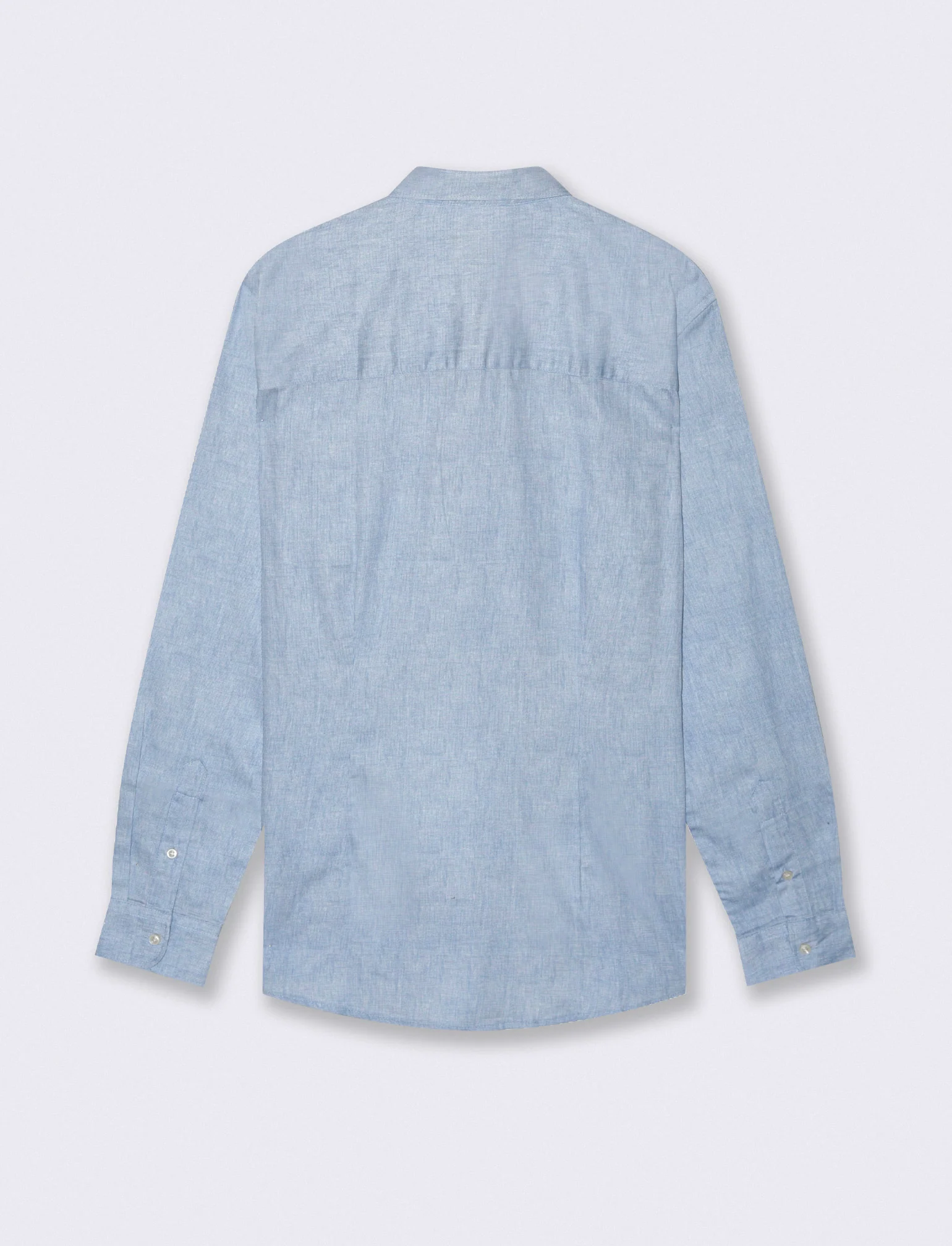 CAMICIA REGULAR FIT MICRO FANTASIA - Azzurro - Image 2
