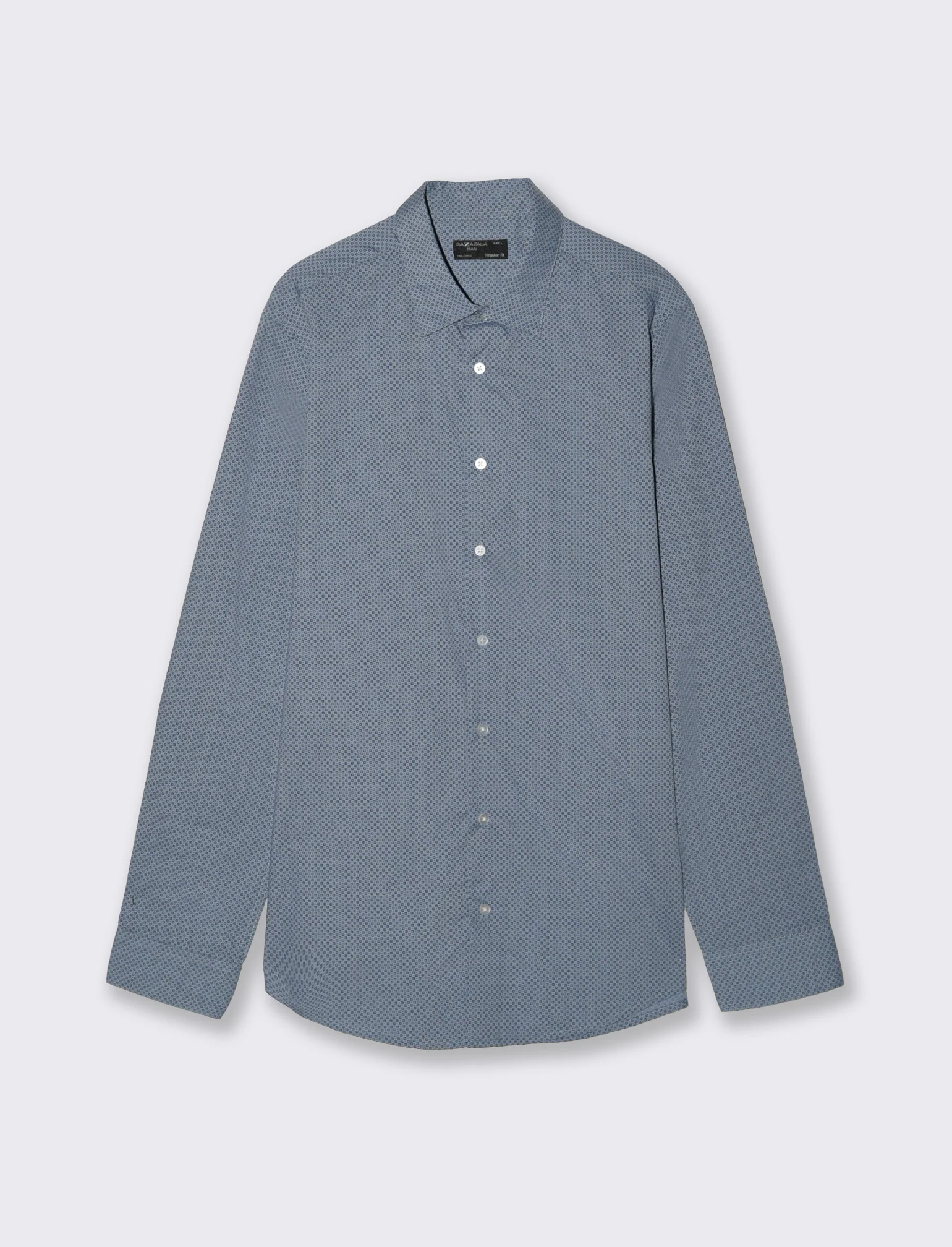 Camicia Regular Fit Micro Fantasia - CARTA DA ZUCCHERO