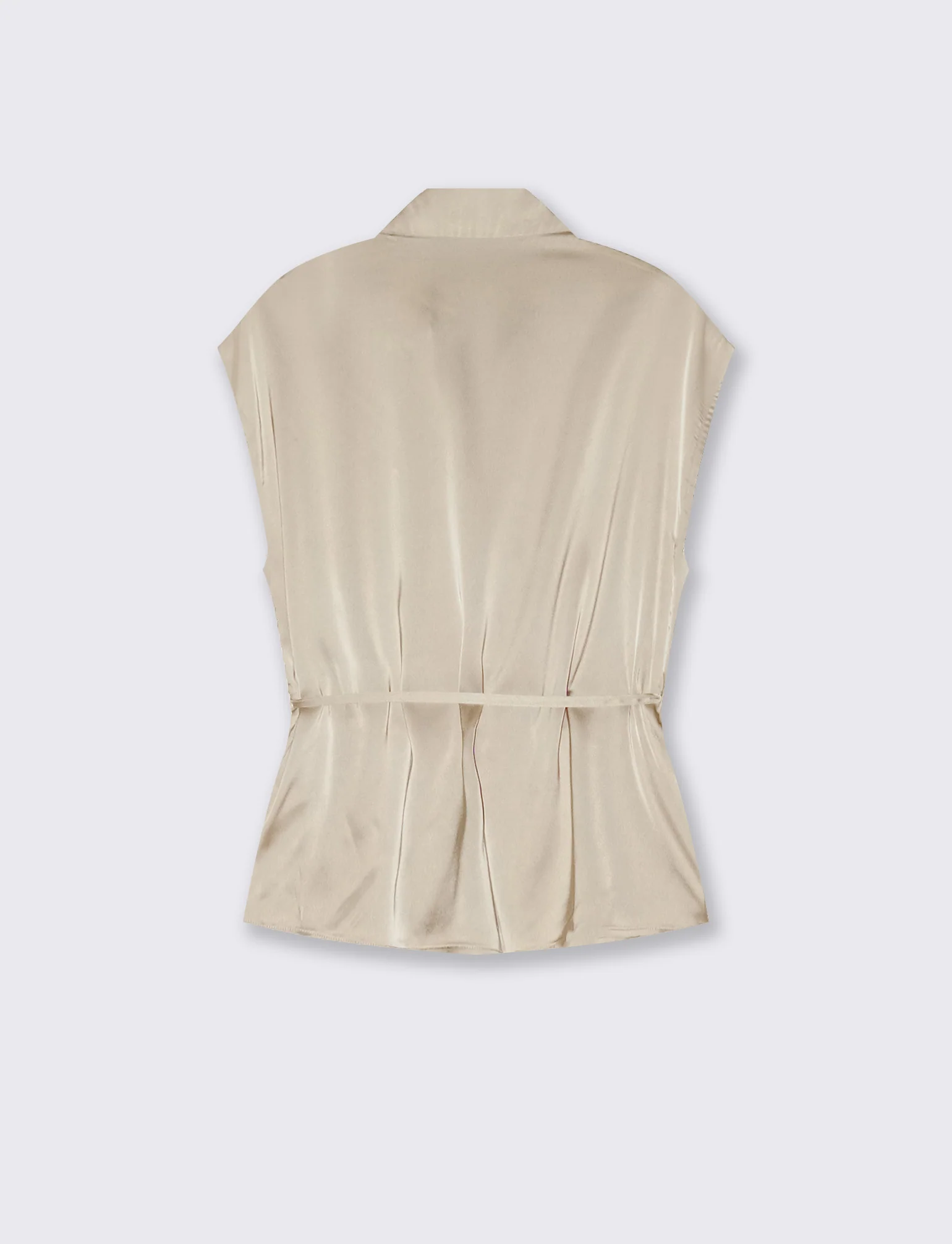 CAMICIA SATIN - Beige grano - Image 2