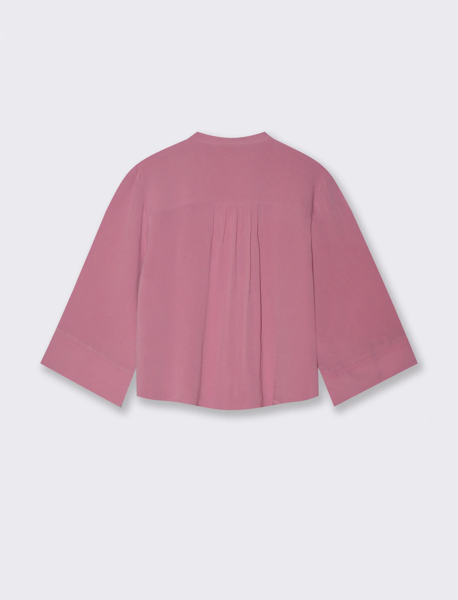 CAMICIA SCOLLO A V - Rosa - Image 2