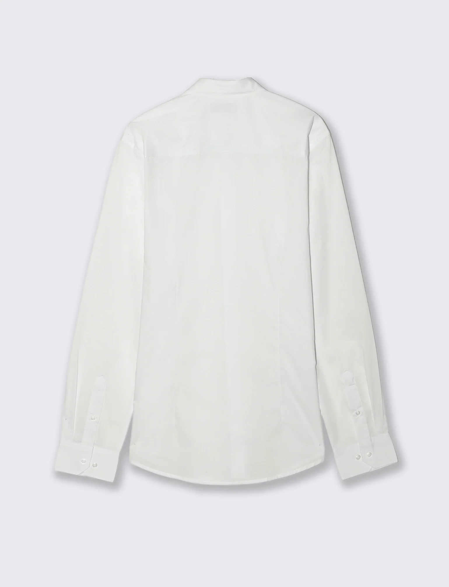 Camicia Slim Fit Easy Iron in Cotone - Bianco - Image 2