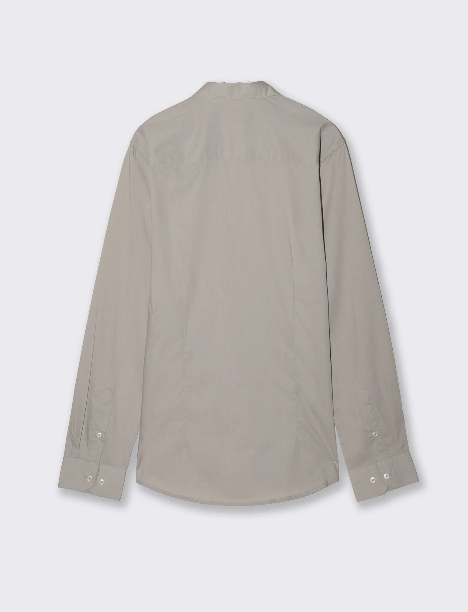 Camicia Slim Fit Easy Iron in Cotone - Grigio - Image 2