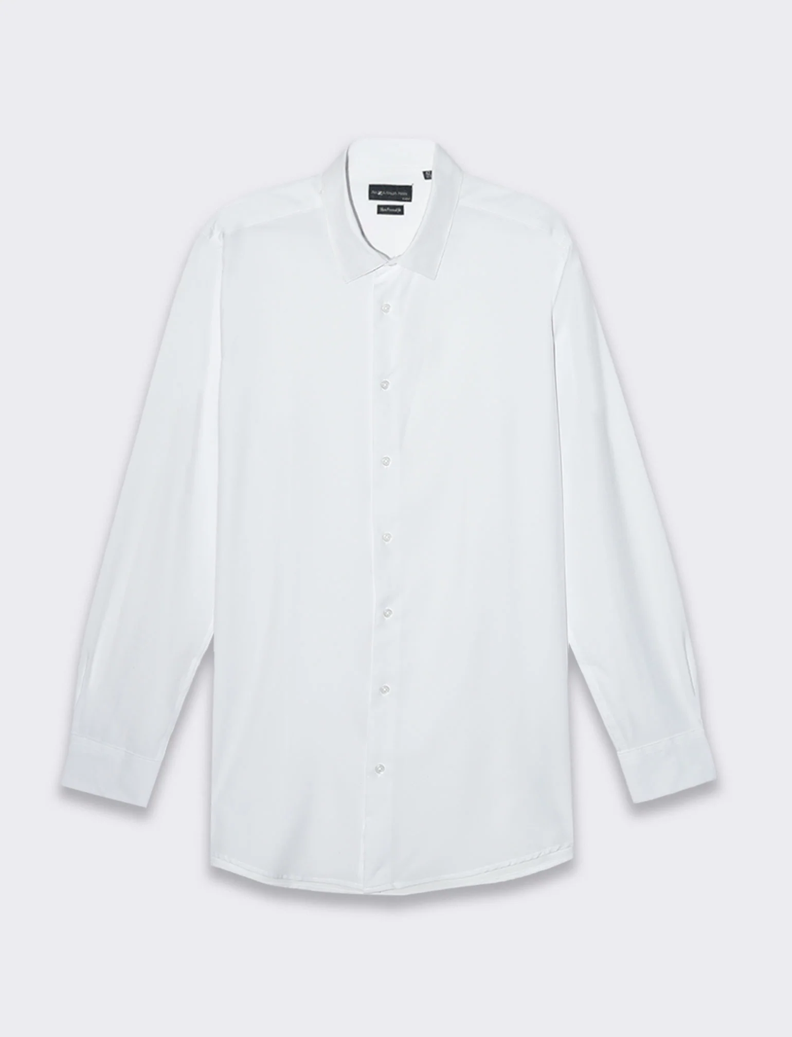 Camicia slim fit tessuto tecnico da uomo - Bianco - Image 4