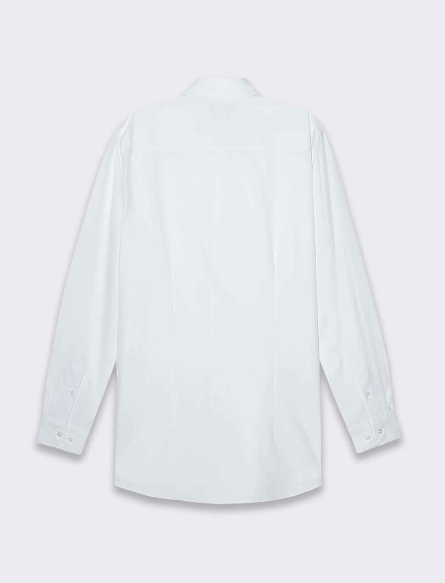 Camicia slim fit tessuto tecnico da uomo - Bianco - Image 5