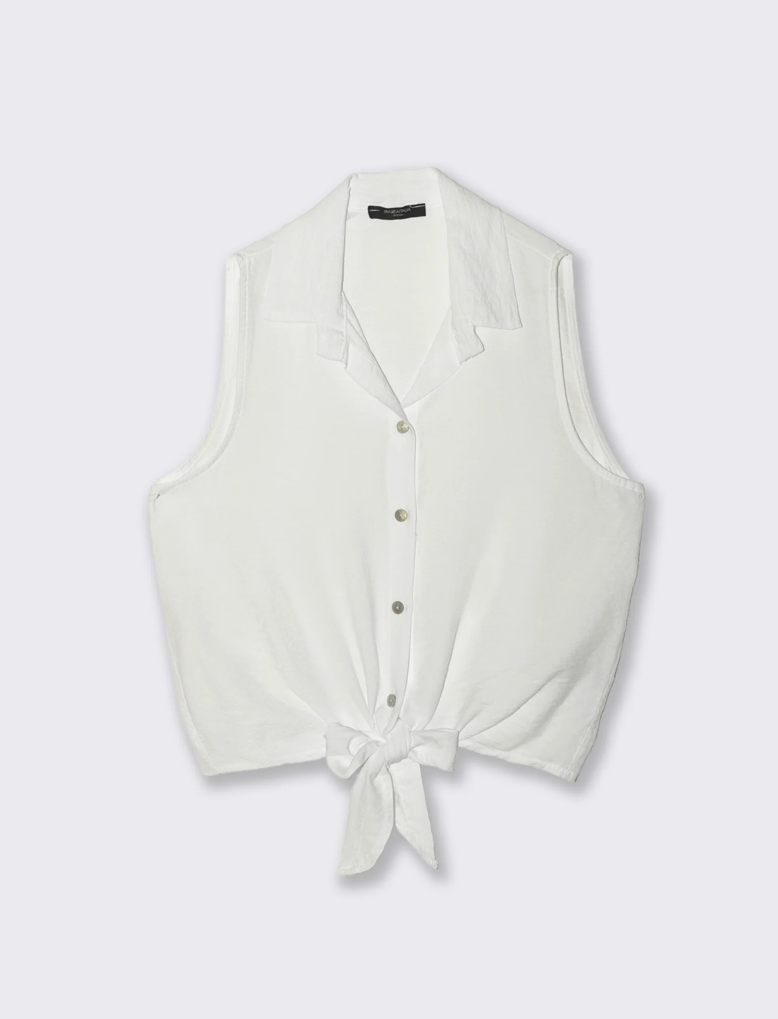 Camicia smanicata - Bianco - Image 3