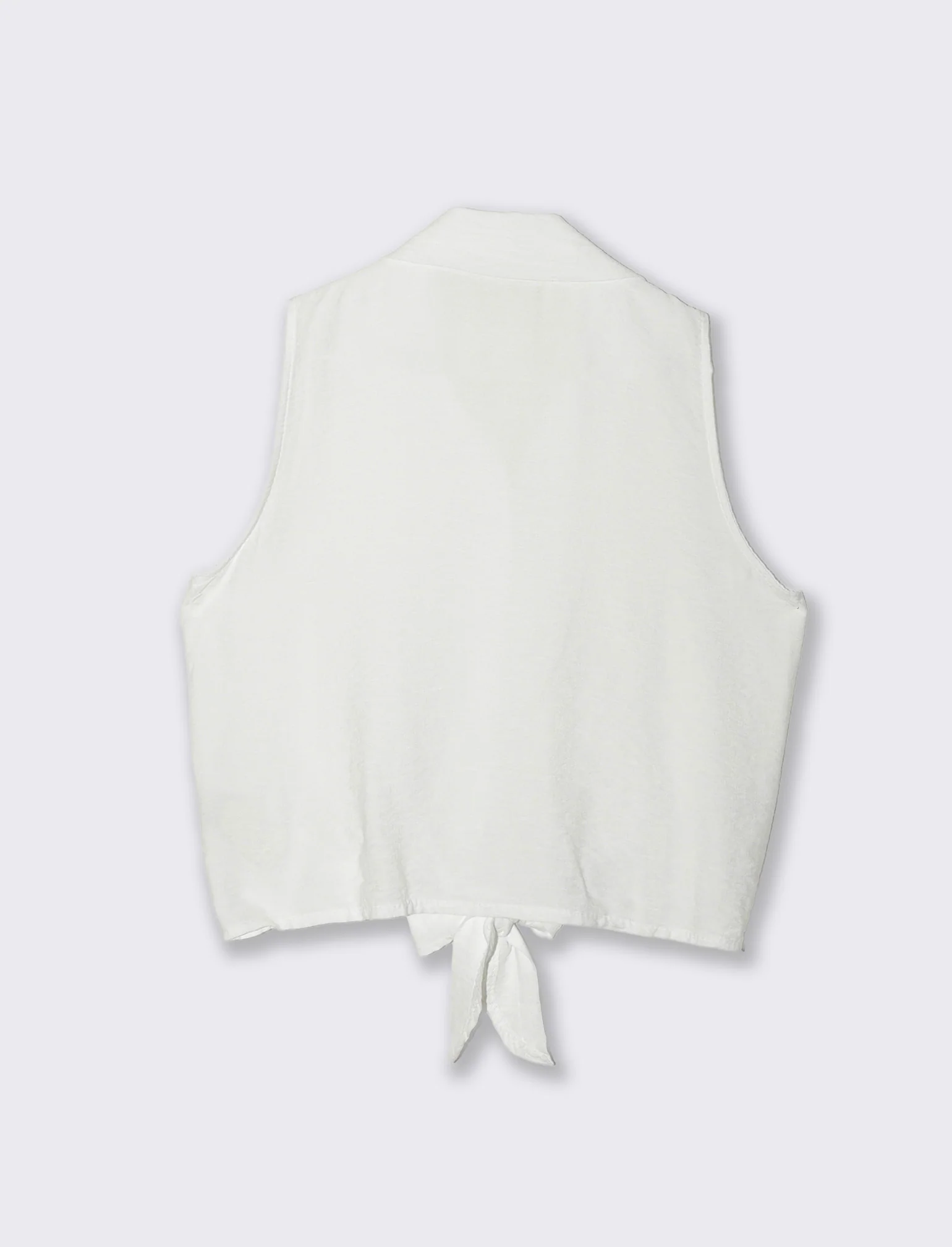 Camicia smanicata - Bianco - Image 4