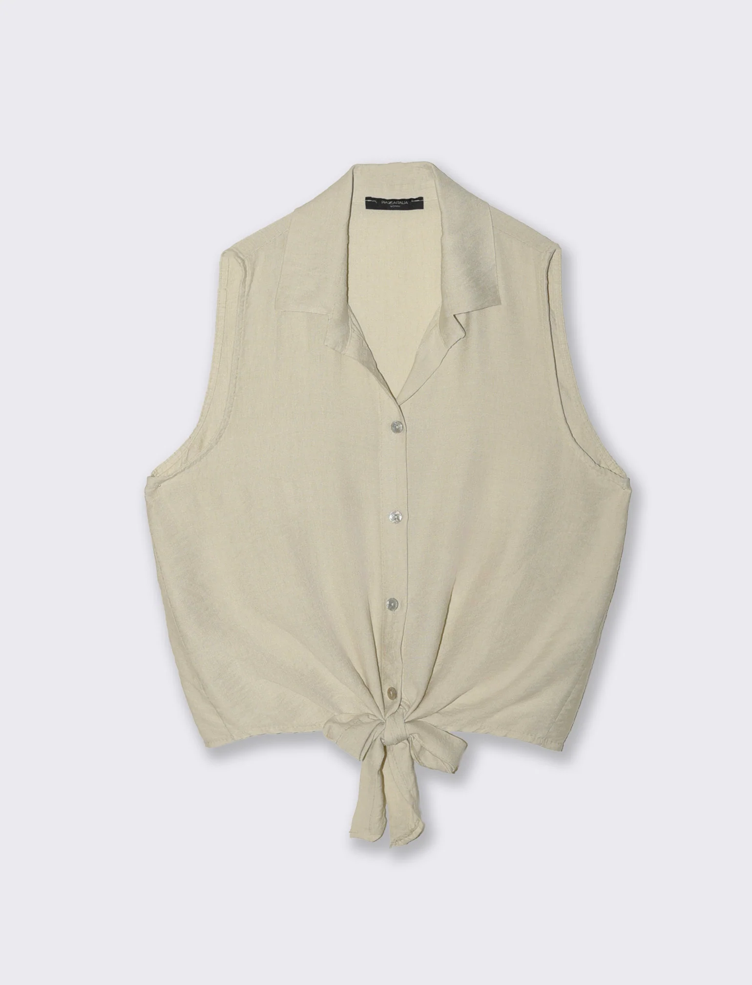 Camicia smanicata - Sabbia - Image 3